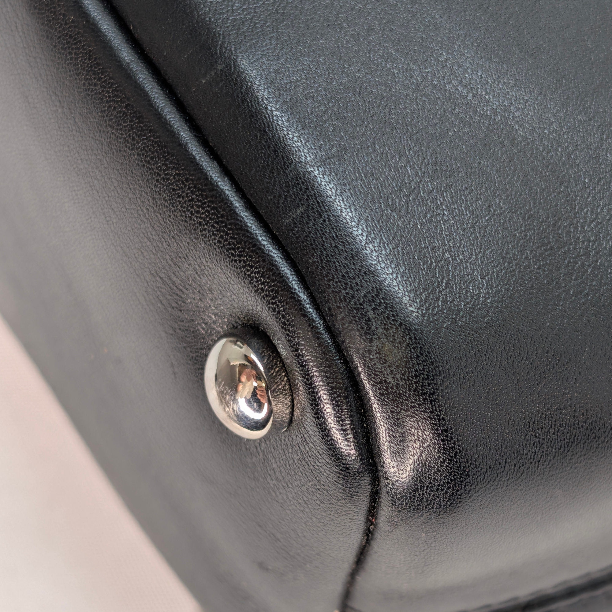 Chanel Cambon Line Small Tote HandBag Black/White