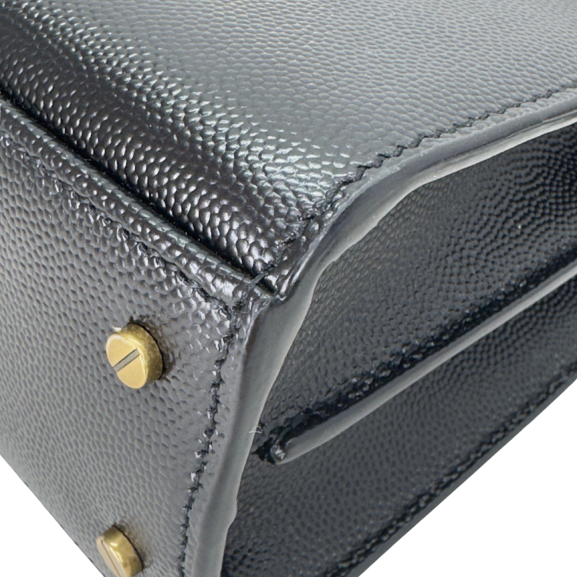 Saint Laurent Cassandra Top Handle Mini Bag Black