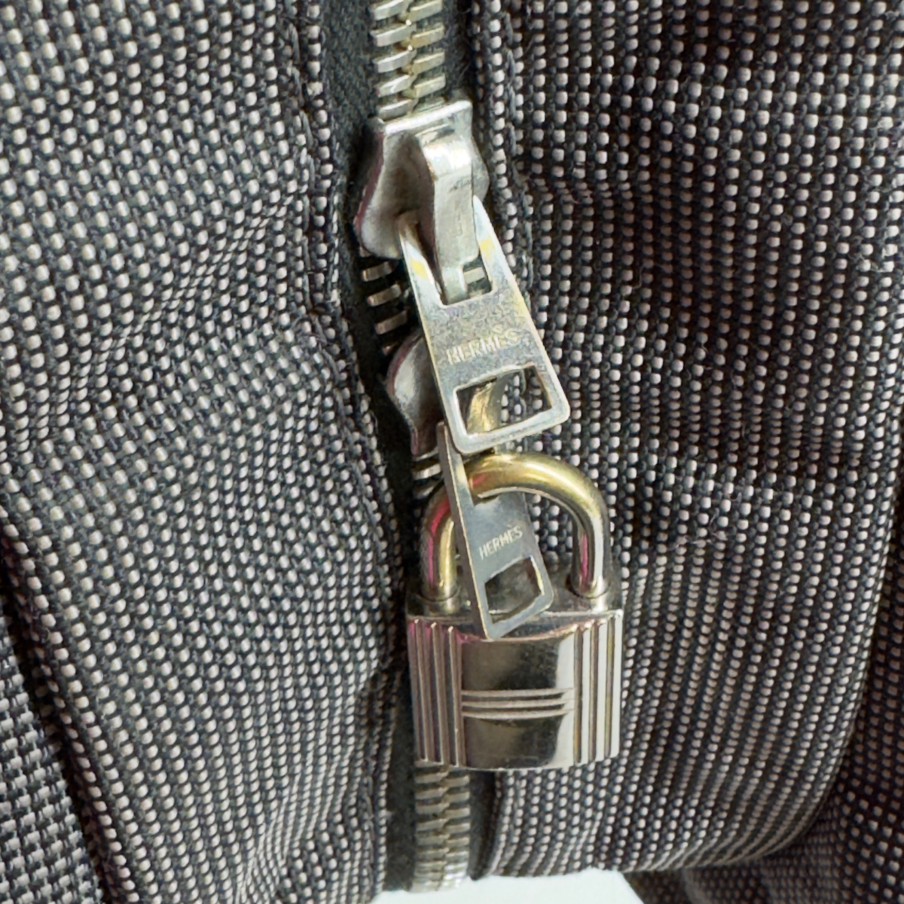 Hermés Herline Backpack Canvas Grey