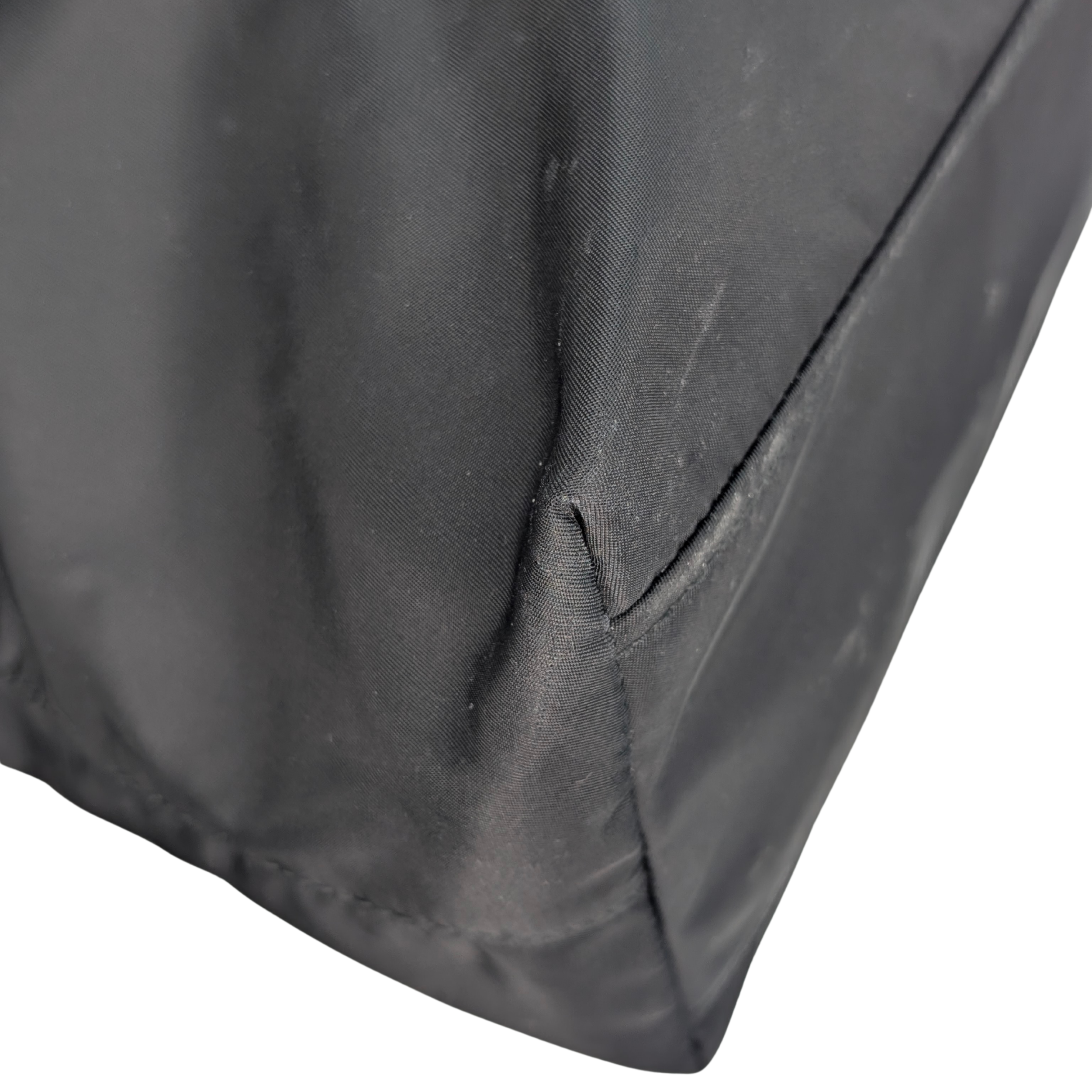 Prada Navy Re-Nylon Embroidered Logo Tote Bag