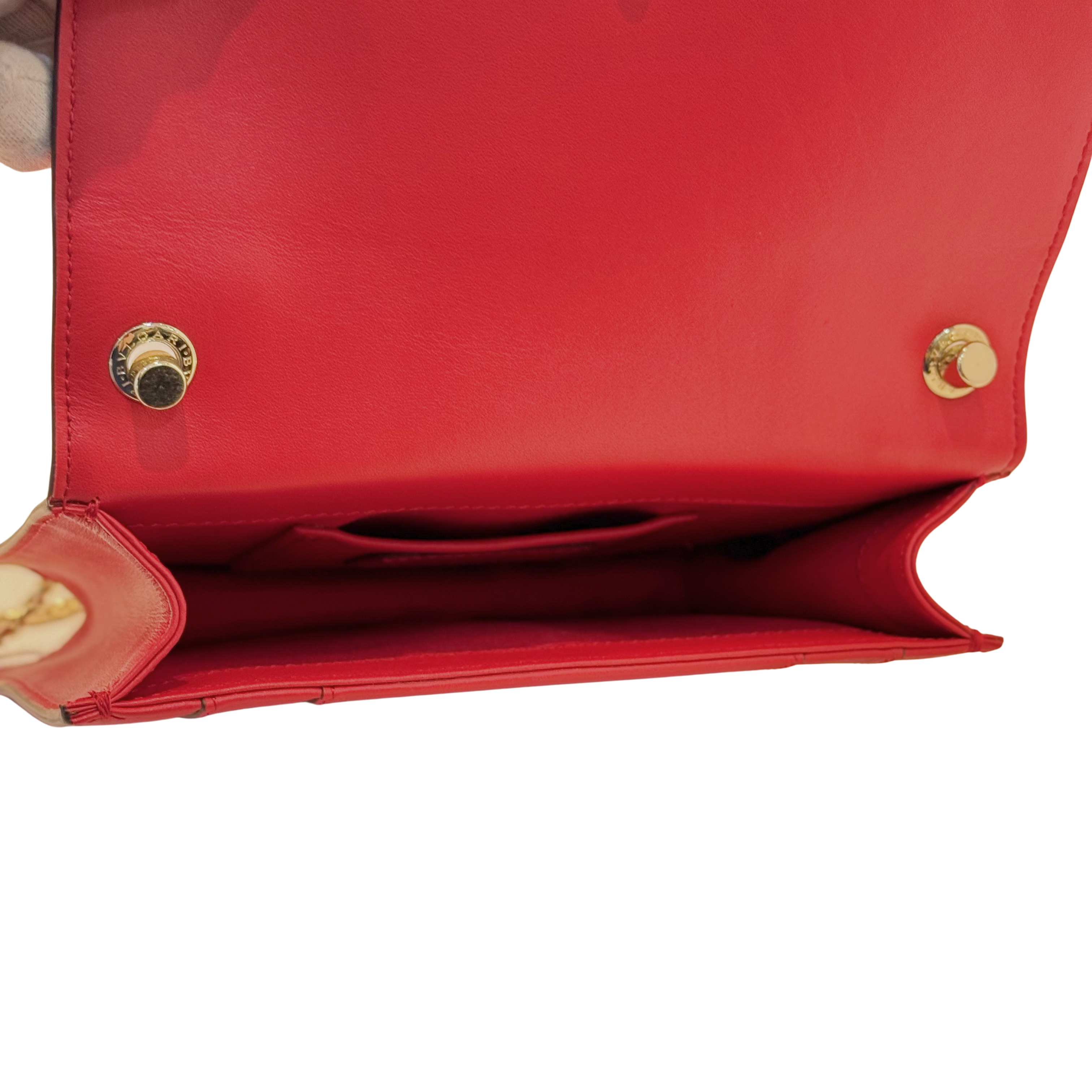 Bvlgari Serpent Forever Shoulder Bag Calfskin Red