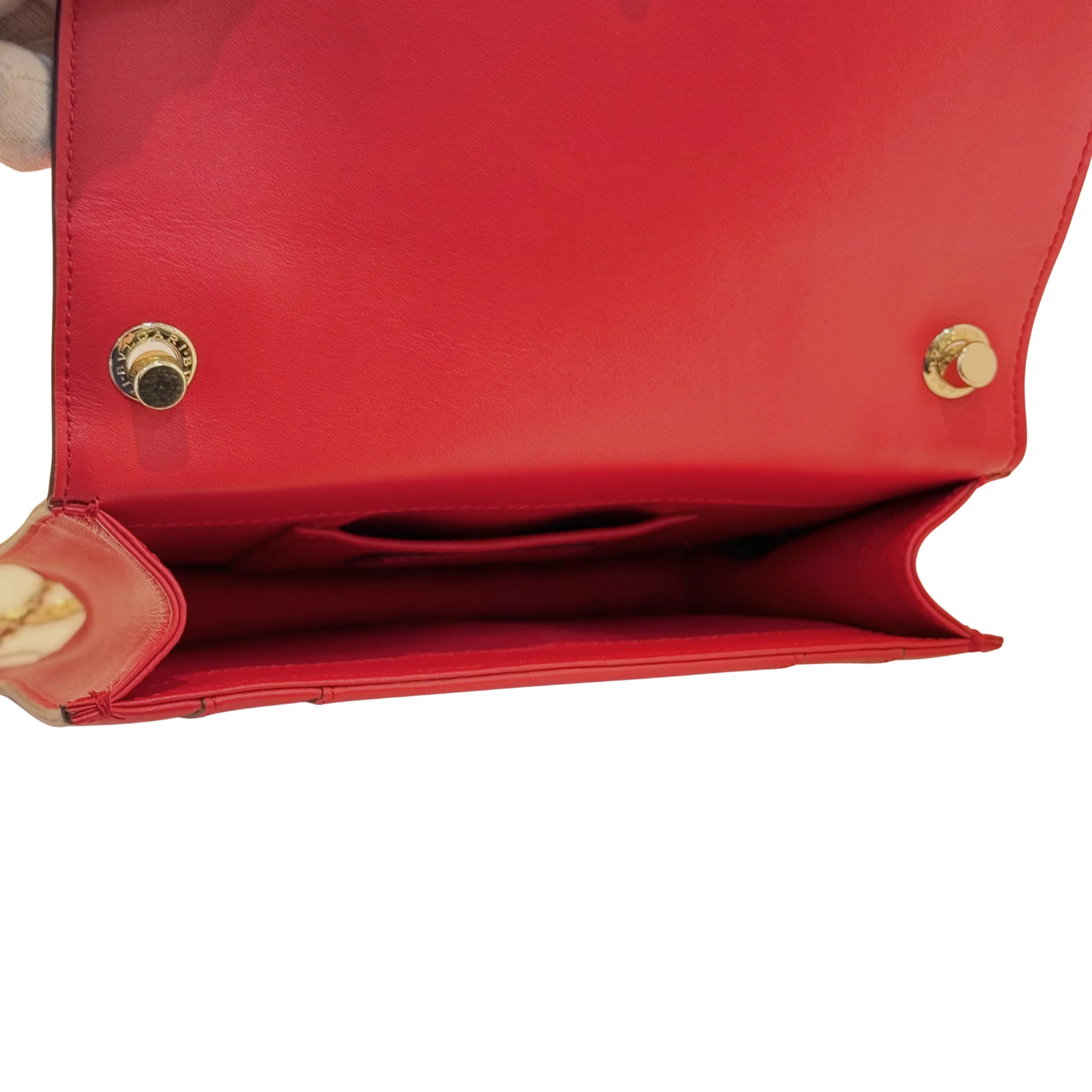 Bvlgari Serpent Forever Shoulder Bag Calfskin Red - Lost Designer