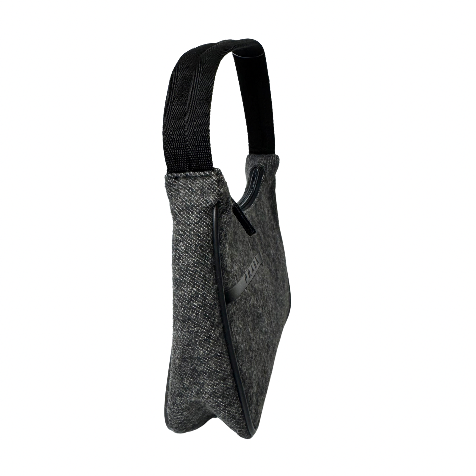 Prada SS Wool Canapa Sport Hobo Shoulder Bag – Grey