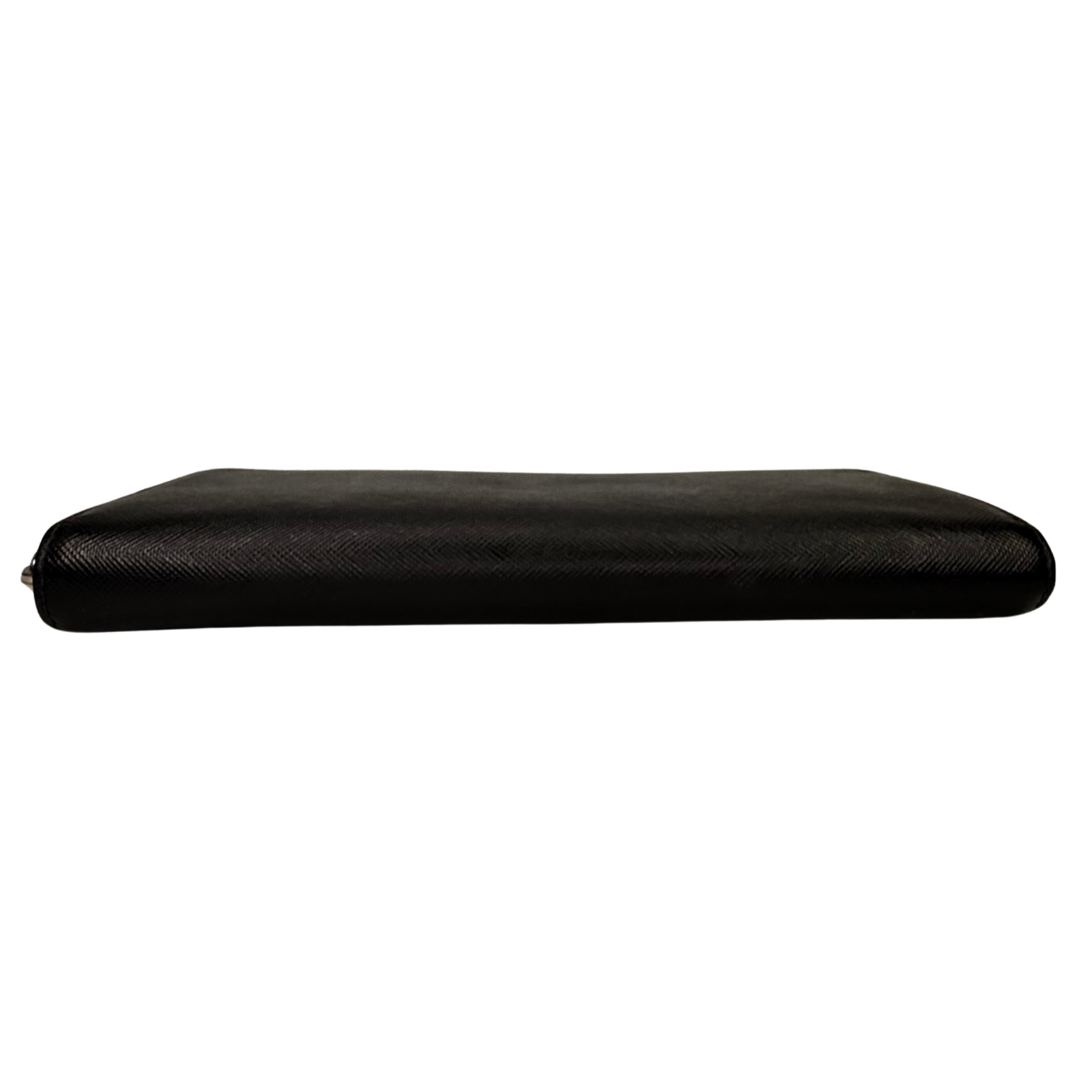 Prada Saffiano Leather Zip-Around Long Wallet – Nero Black