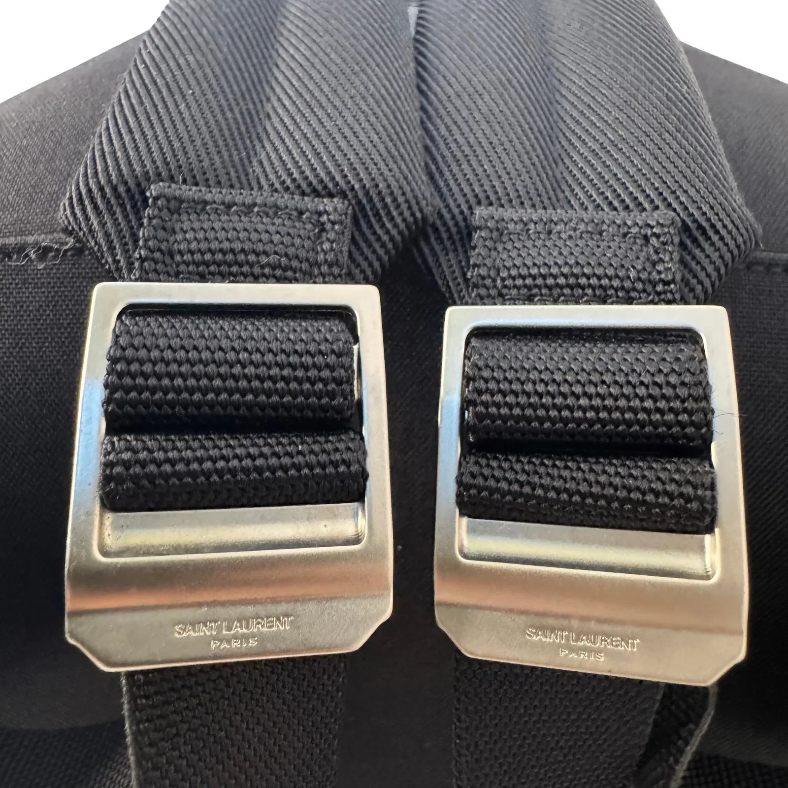 Saint Laurent YSL Multicolor Canvas Backpack Bag