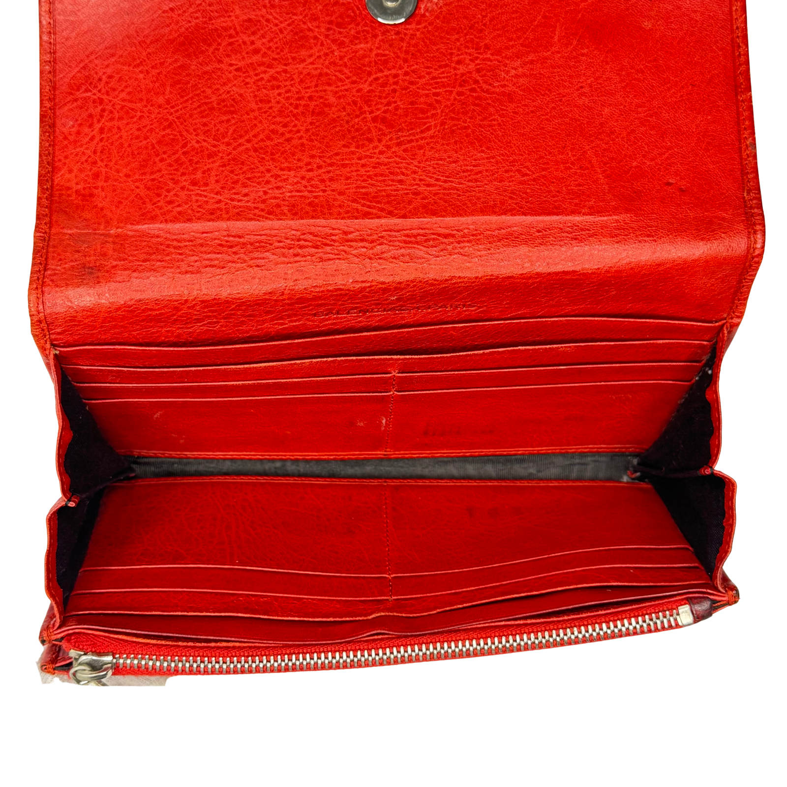 Balenciaga Red Lipstick Agneau Leather Giant 12 Gold Hardware Wallet