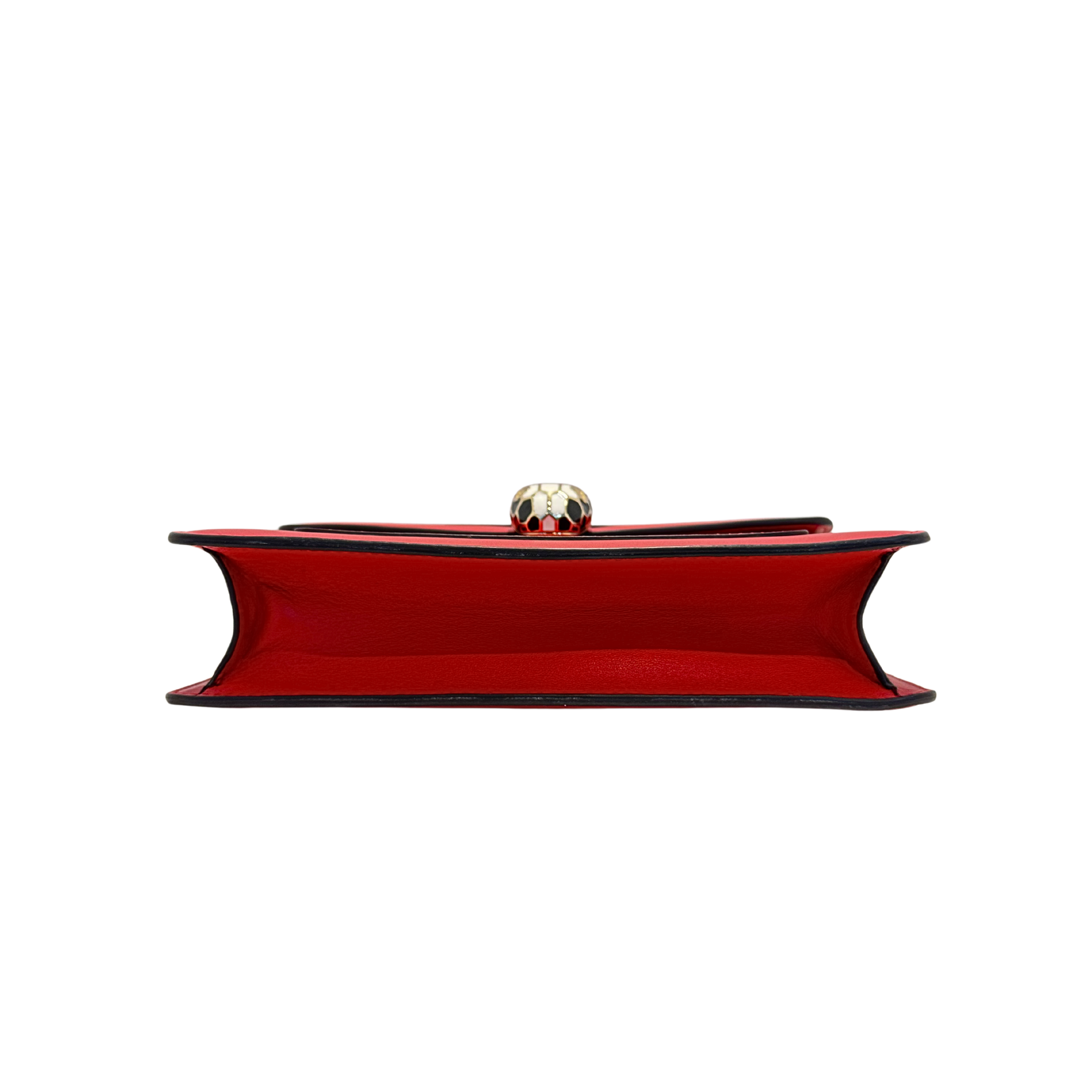 Bvlgari Serpent Forever Shoulder Bag Calfskin Red