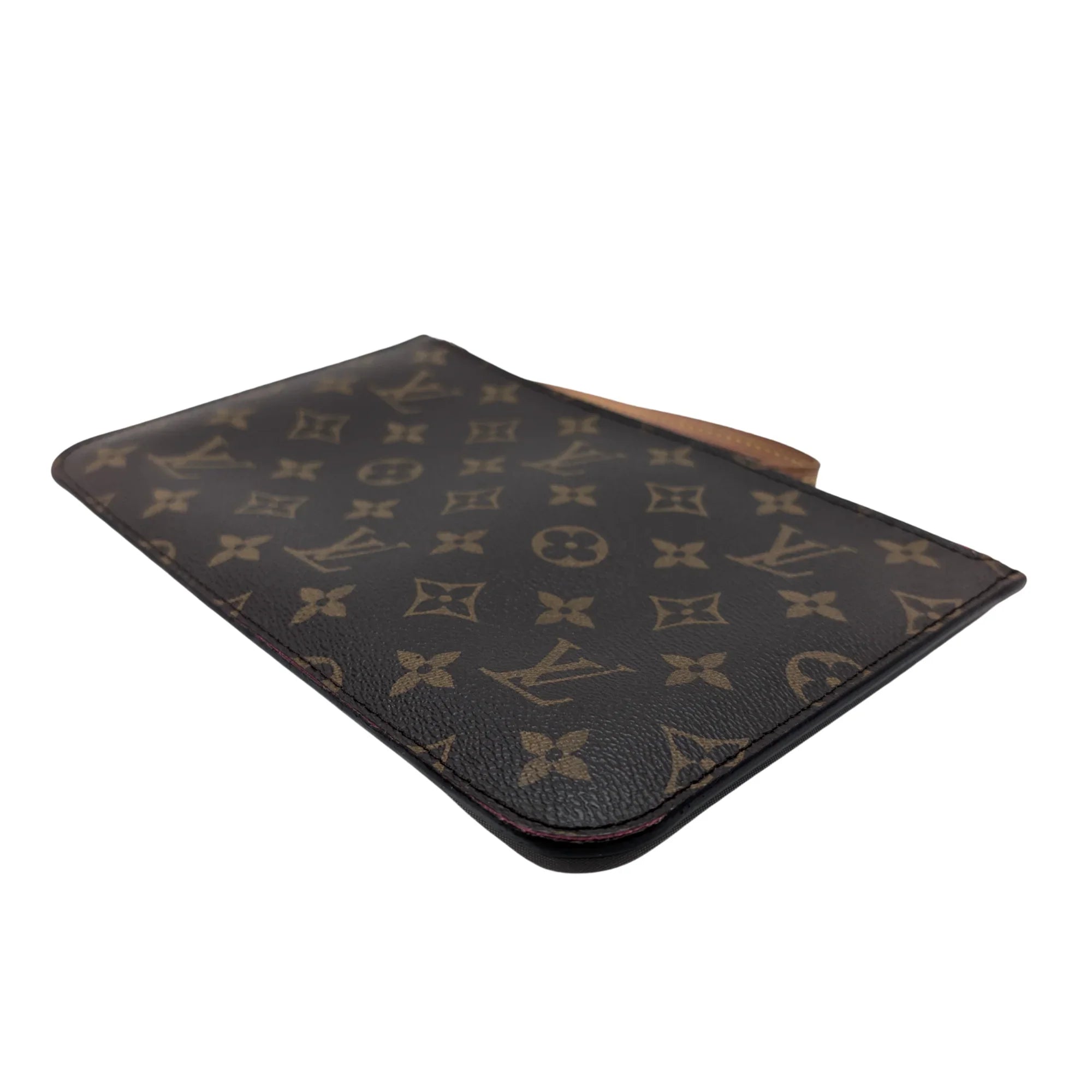 Louis Vuitton Neverfull Monogram Pouch Brown - Lost Designer