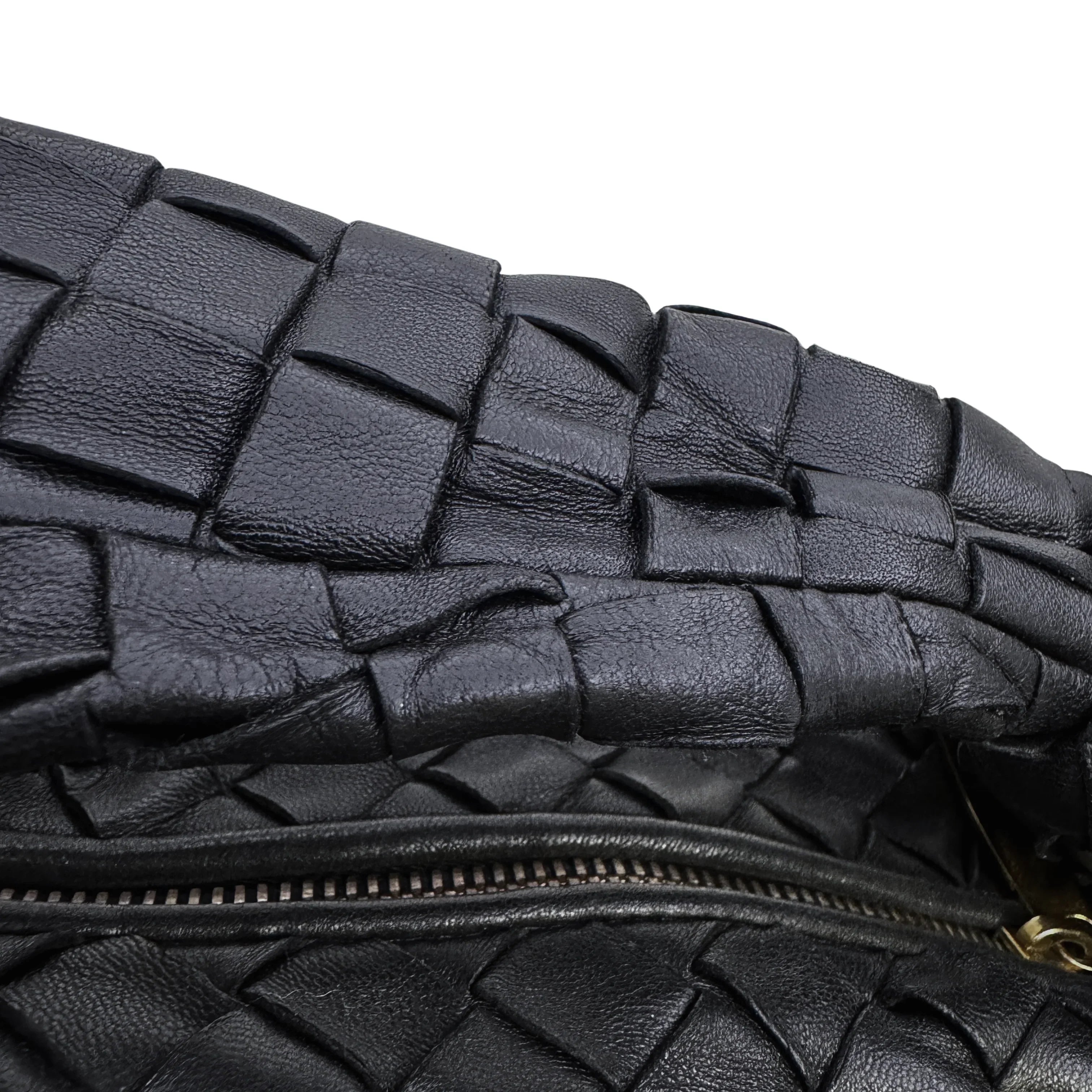 Bottega Veneta Jodie Hand Bag Mini Black - Lost Designer