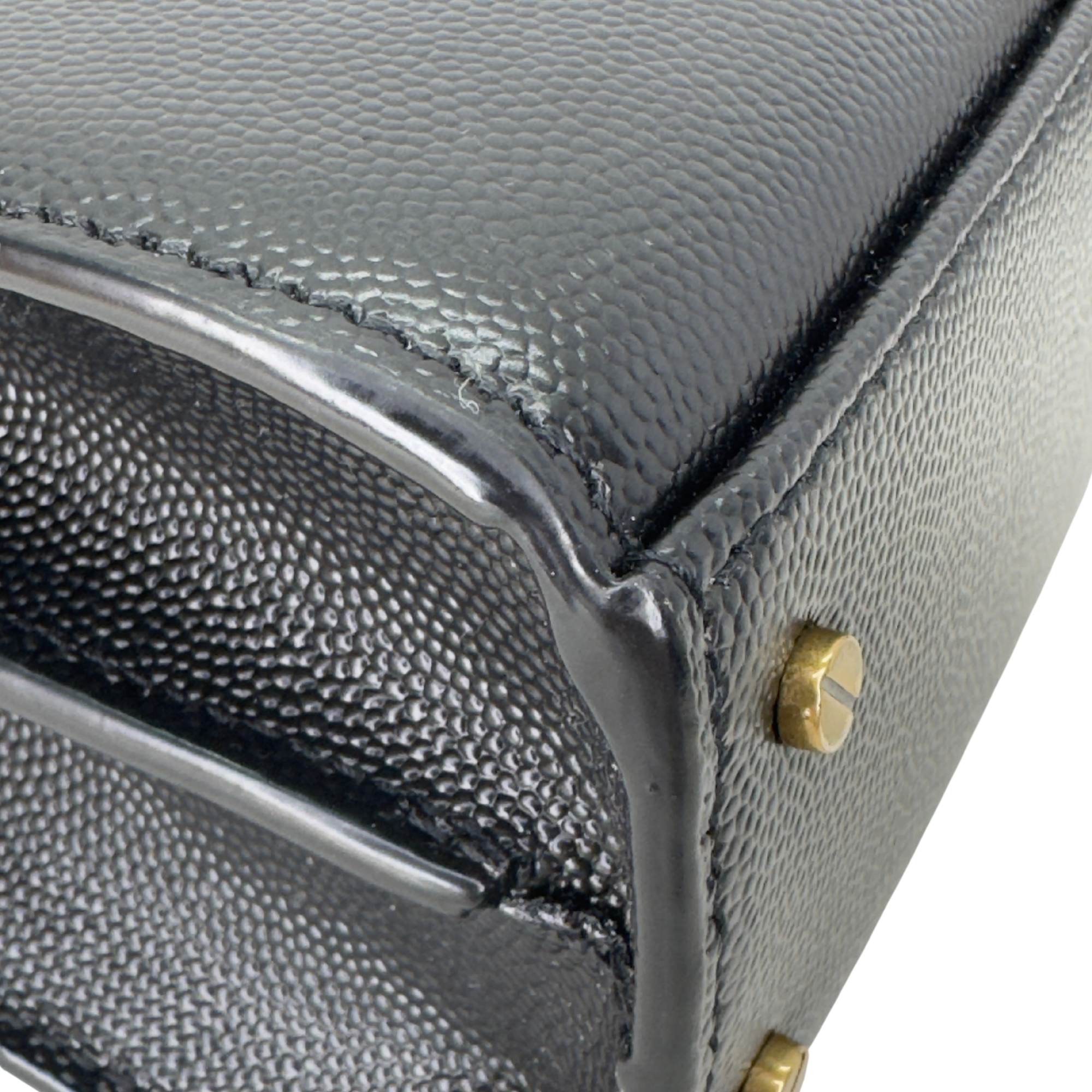 Saint Laurent Cassandra Top Handle Mini Bag Black