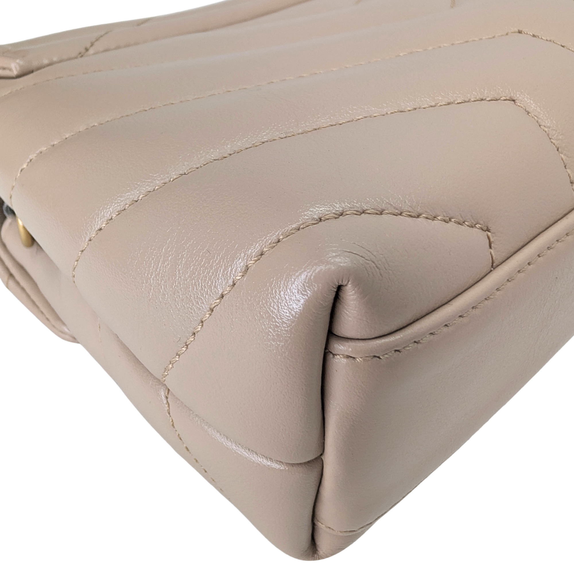 Saint Laurent Mini Lou Lou Shoulder Bag Beige