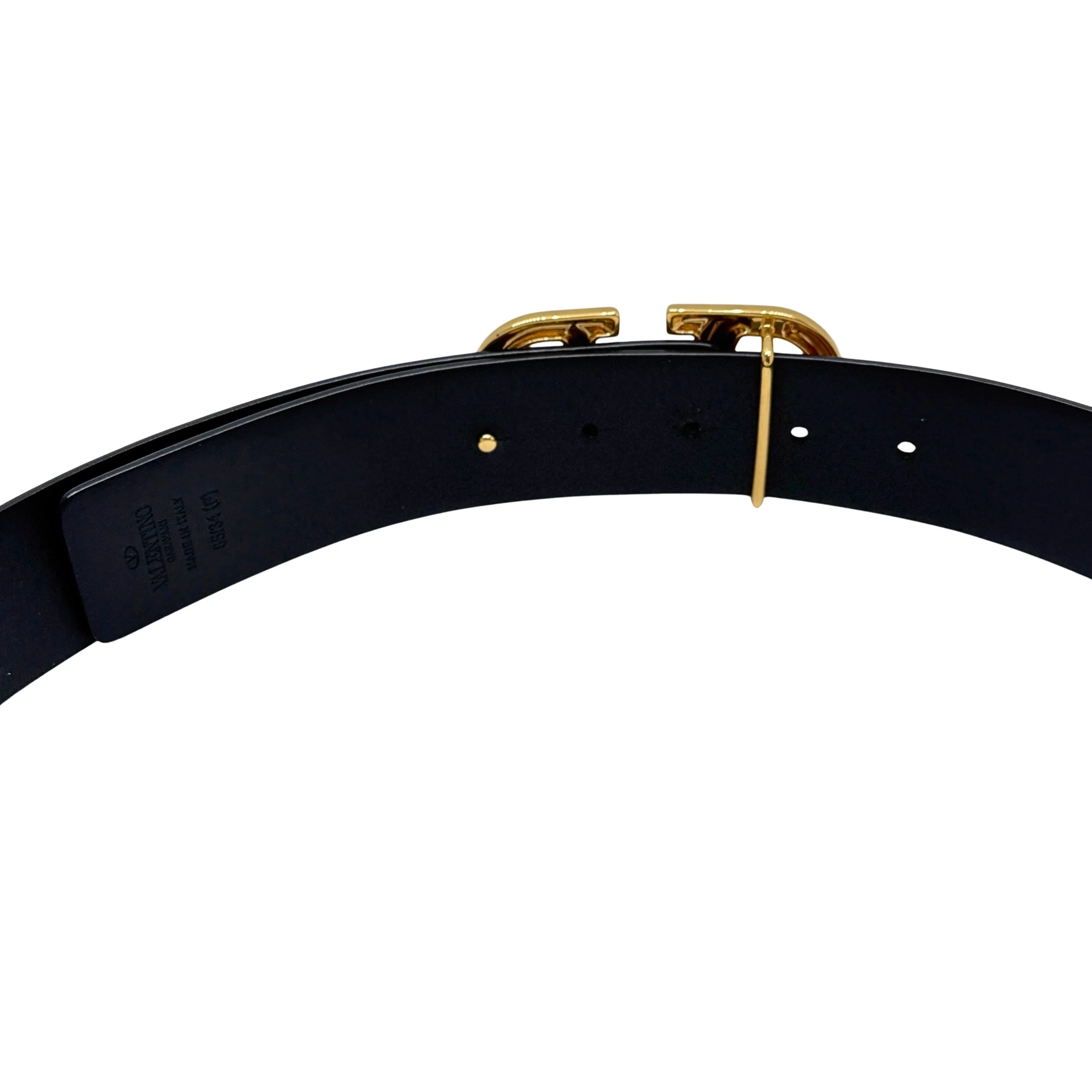 Valentino Garavani VLogo Calfskin Leather Belt 85/34 - Lost Designer