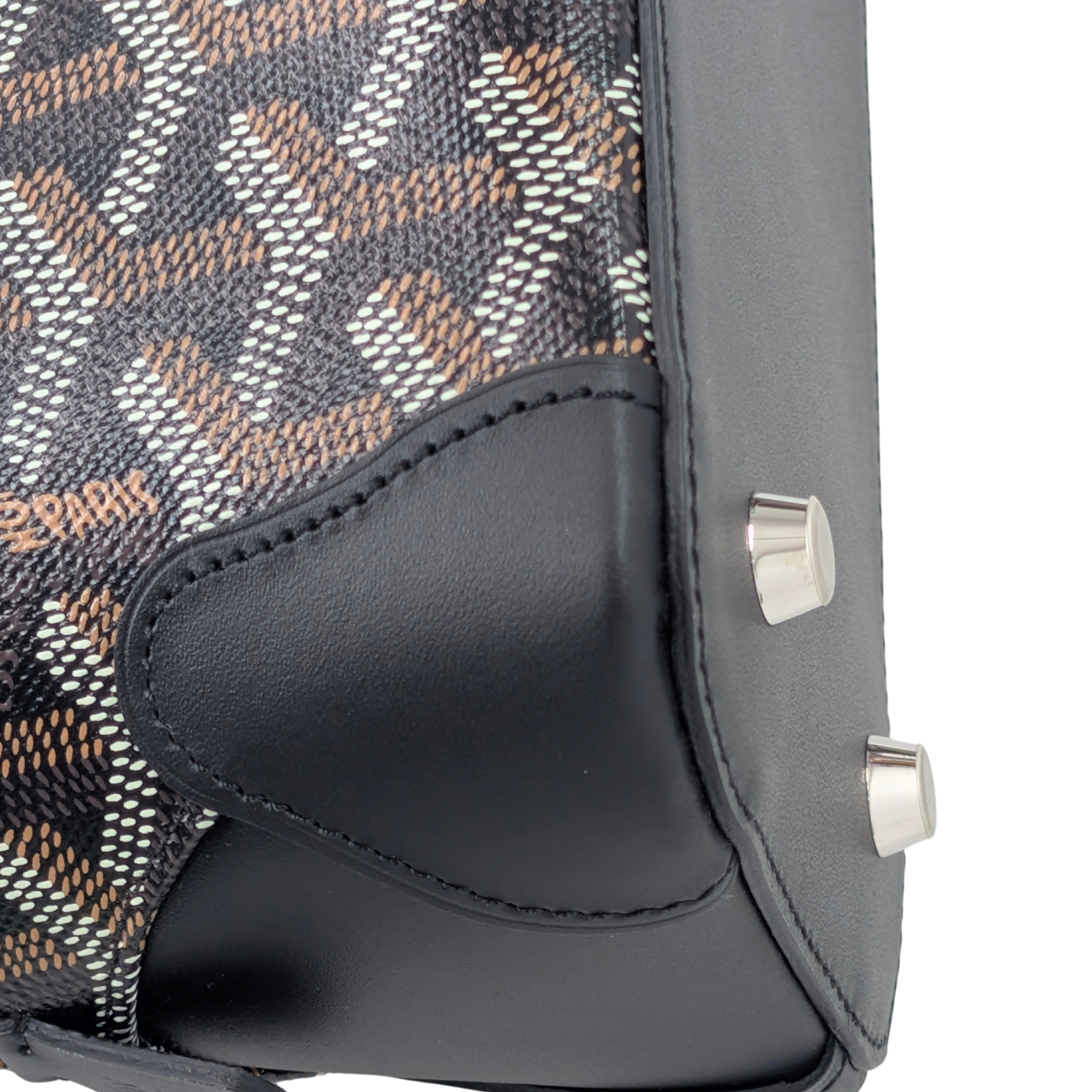 Goyard Mini Vendome Top Handle Bag Black