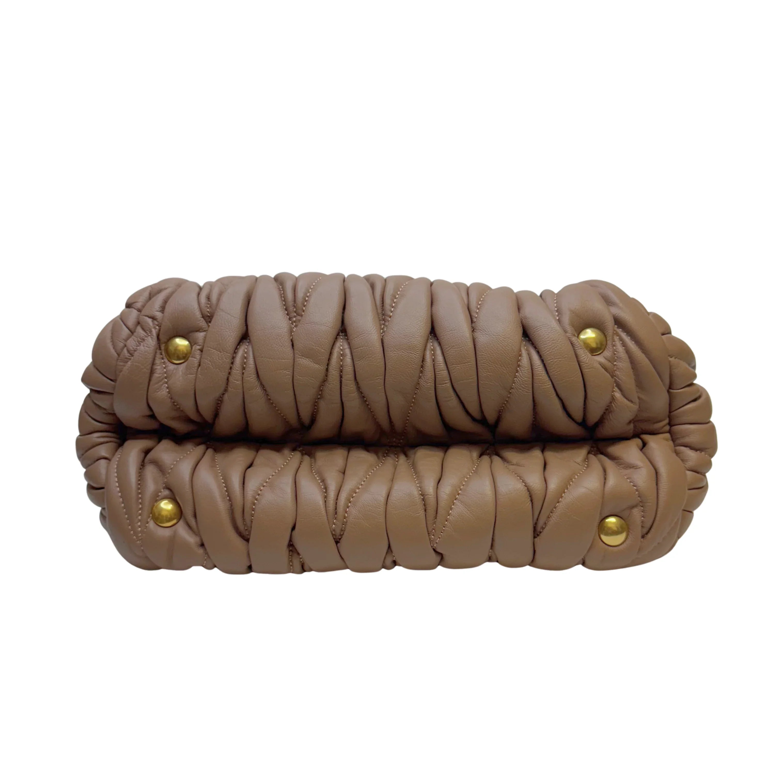 Miu Miu Nappa Matelassé leather Top Handle Bag