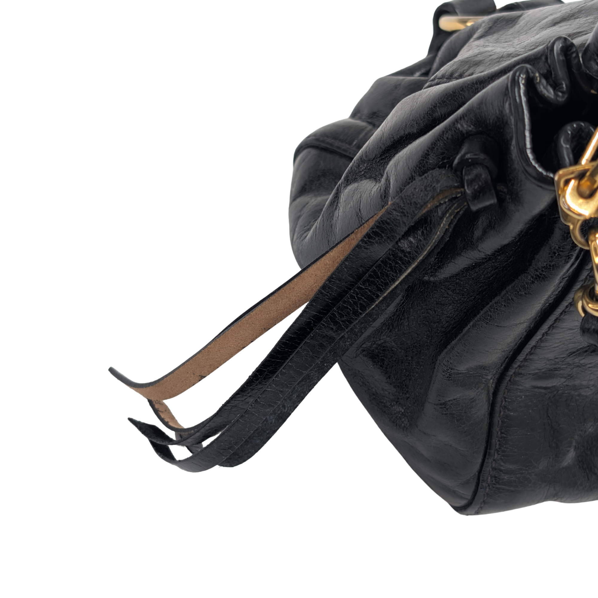 Miu Miu Vitello Crossbody Bag Black