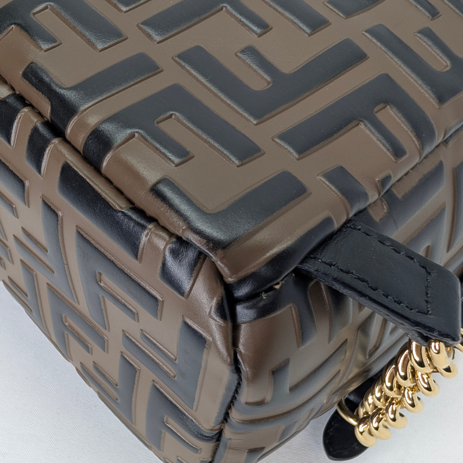 Fendi Zucca Pattern Mini FF Backpack Brown