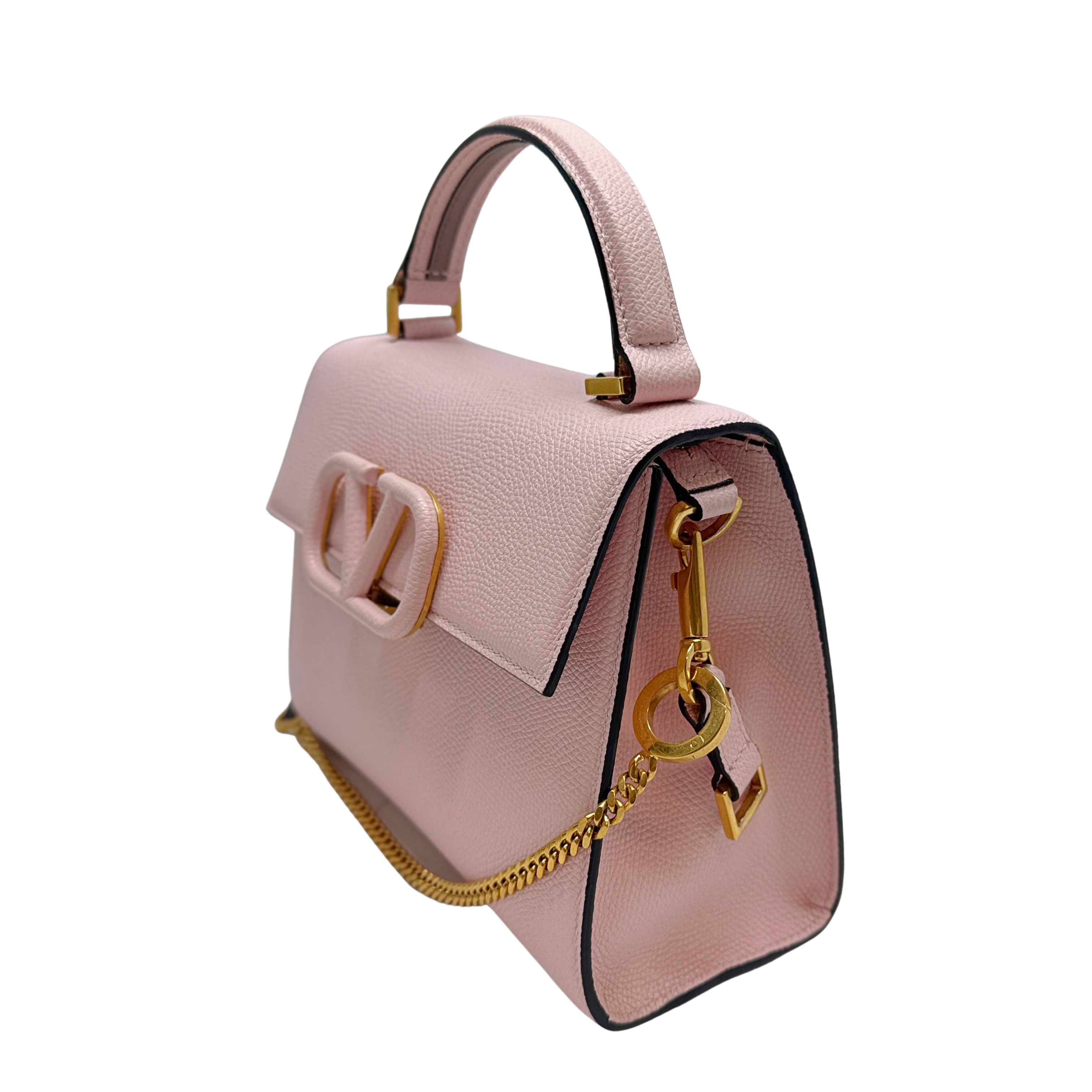 Valentino Garavani Small VSling Shoulder Bag Leather Pink