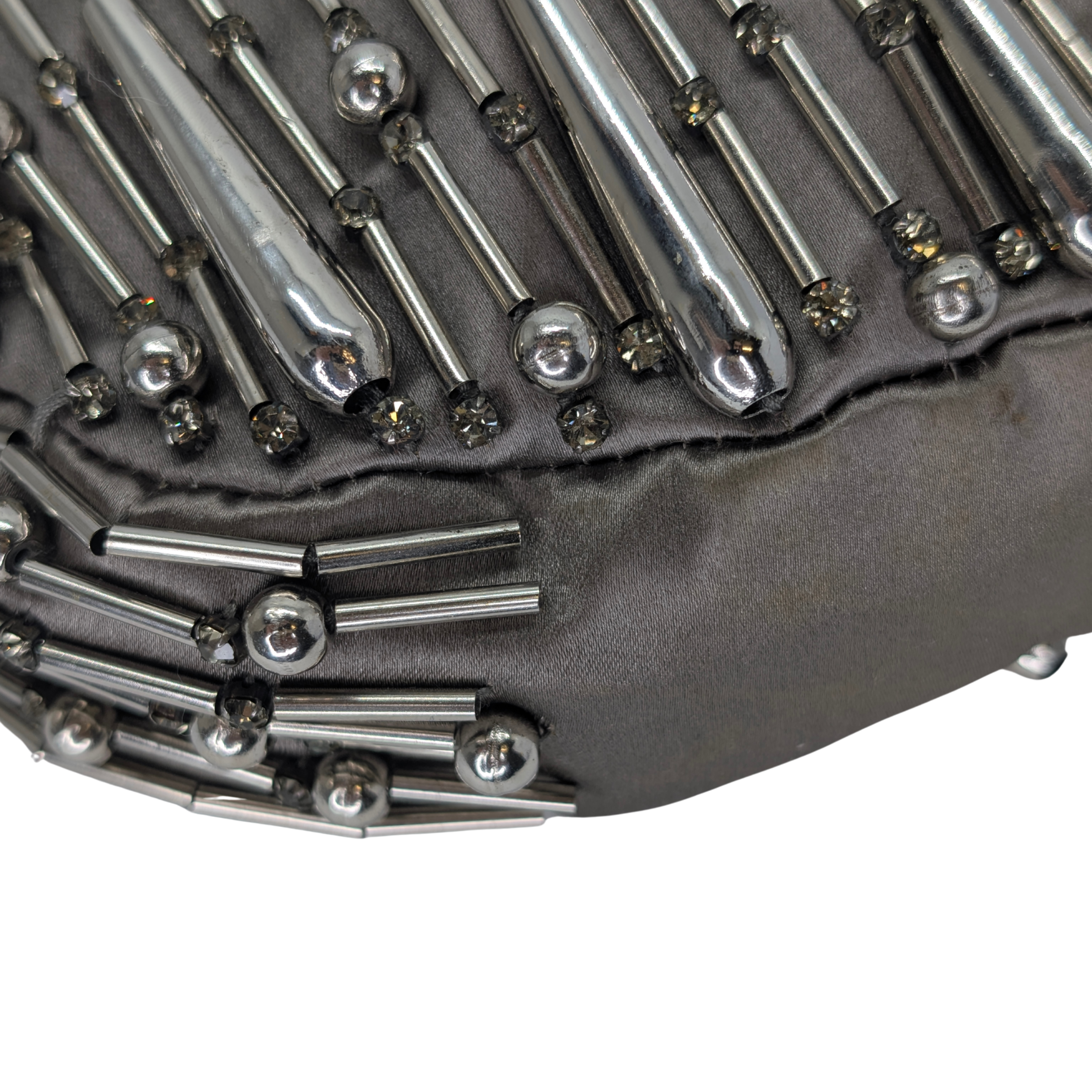 Chloé Beaded Bracelet Hobo Bag Silver