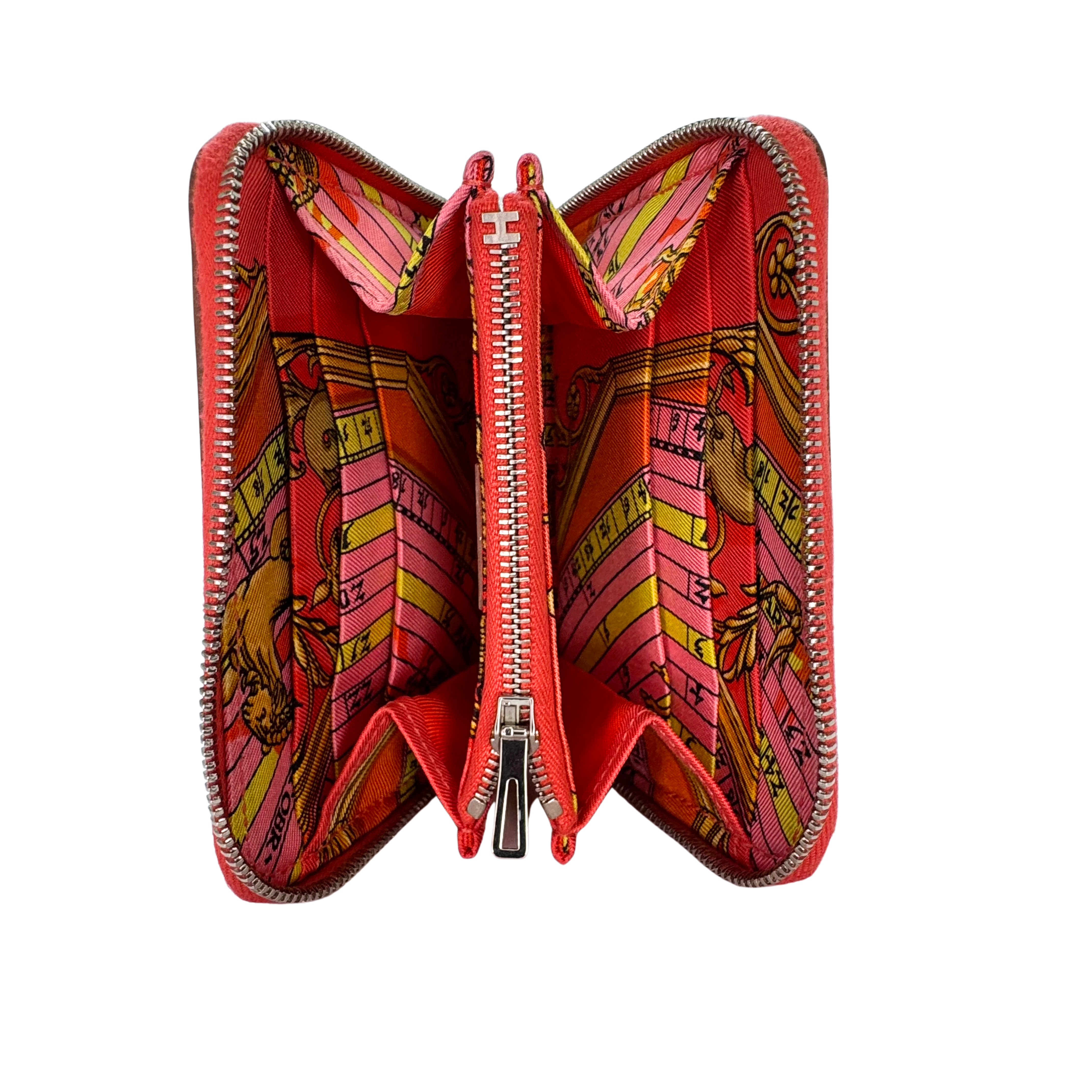 Hermés Epsom Silk'in Wallet Leather Red