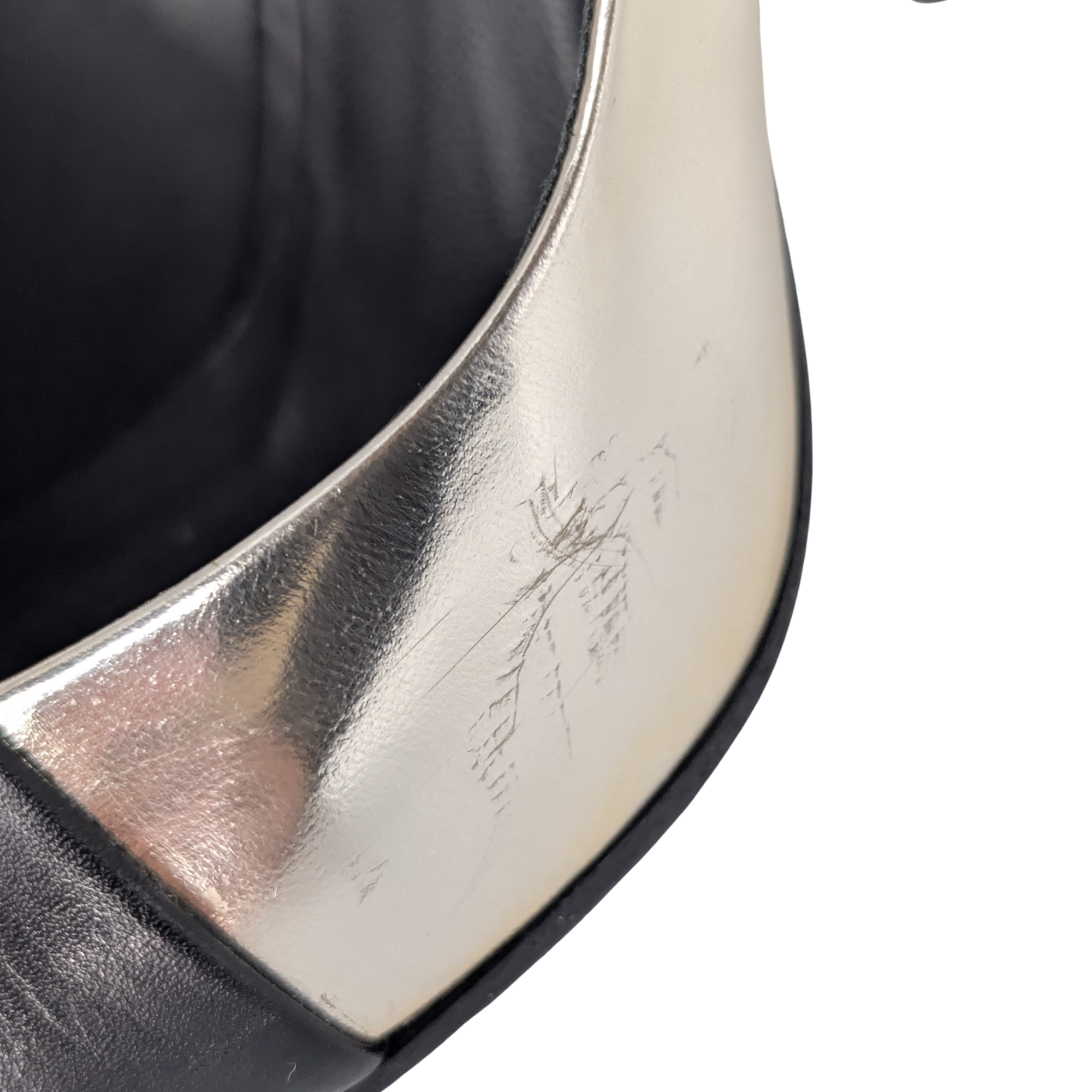 Balmain Pointed Toe Pumps Black/Gold 39