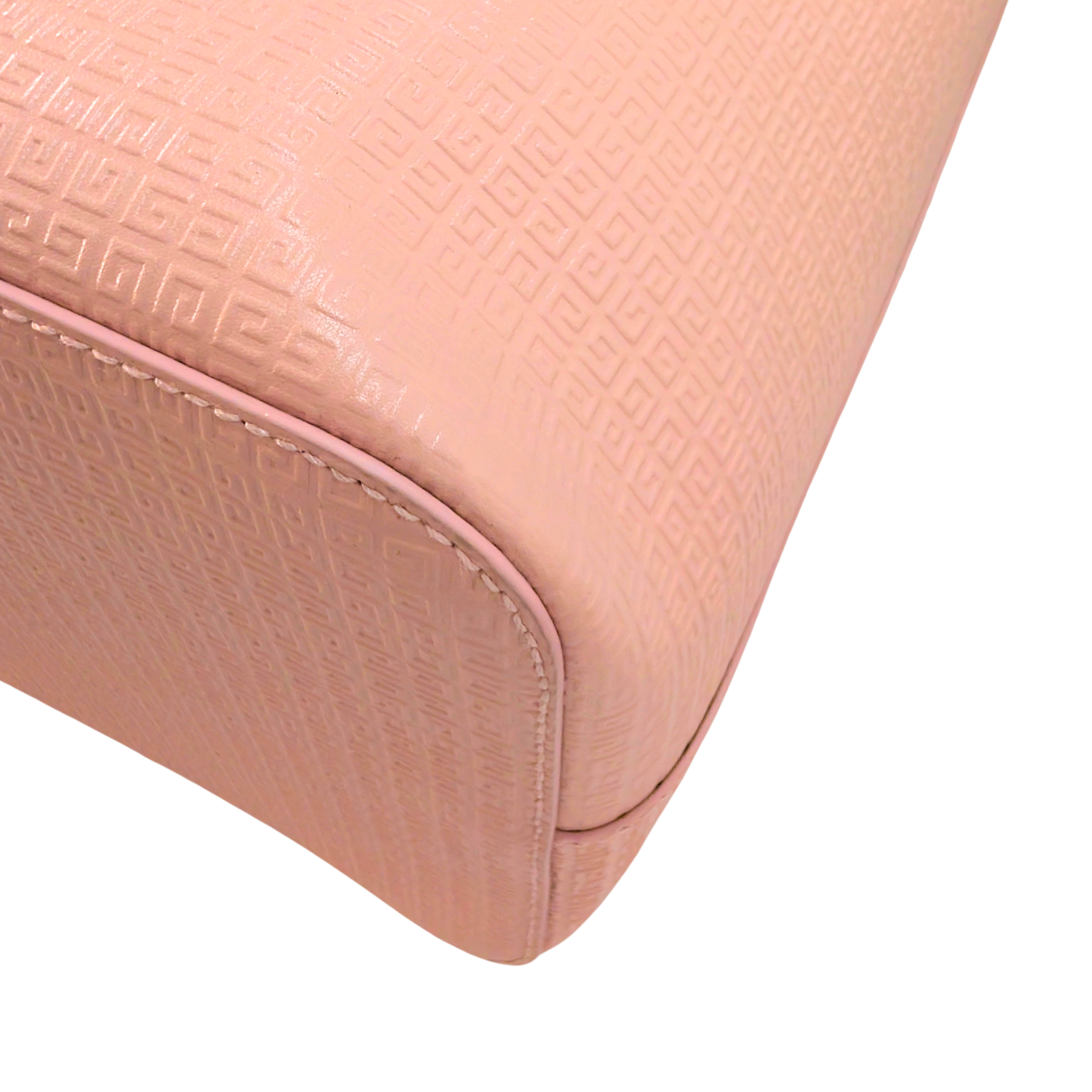 Givenchy Calfskin Logo Embossed Wing Shopper Tote Bag Blush Pink