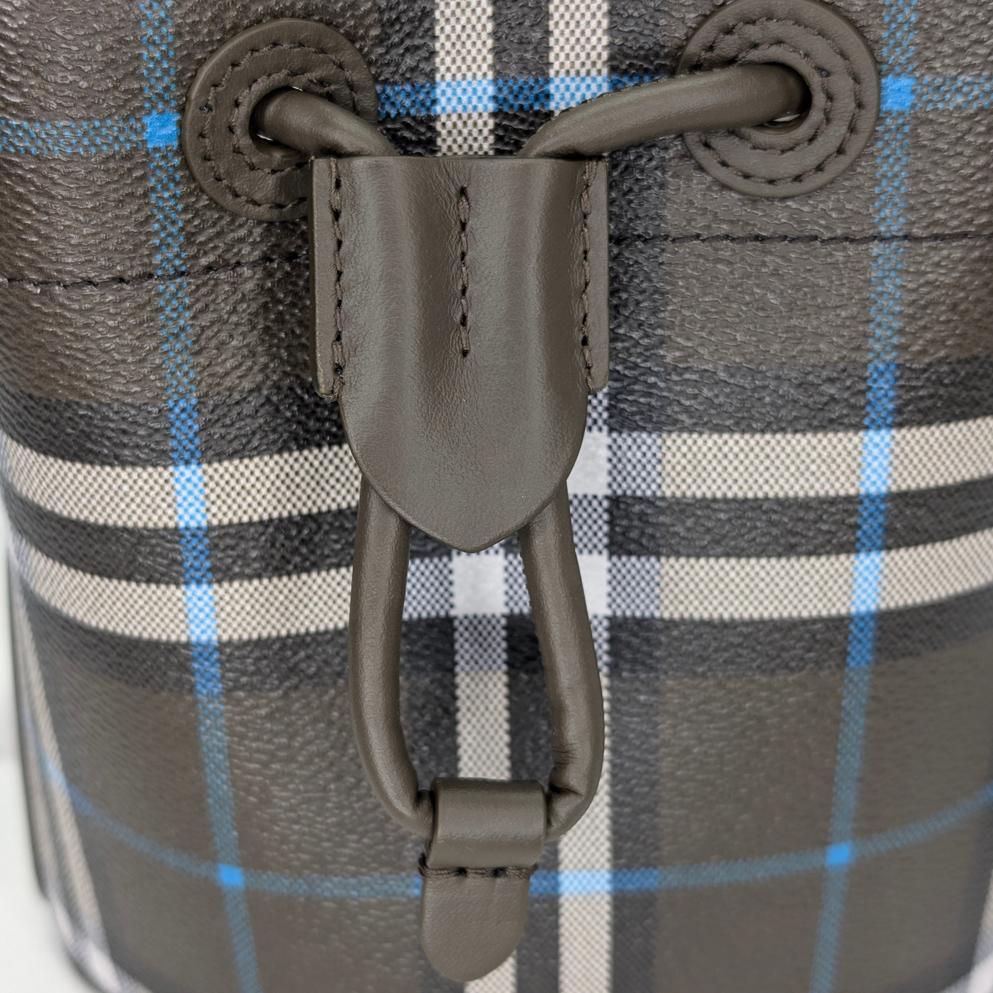 Burberry Mini Drawstring Bucket Bag Grey
