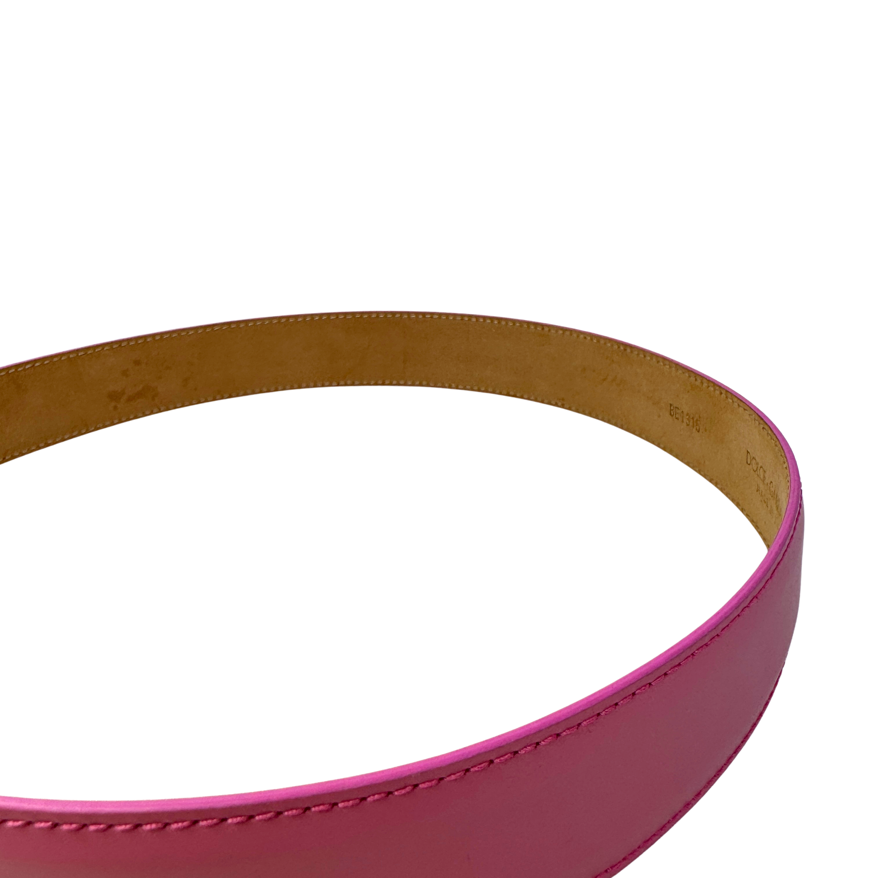 Dolce & Gabbana Devotion Belt Leather Pink