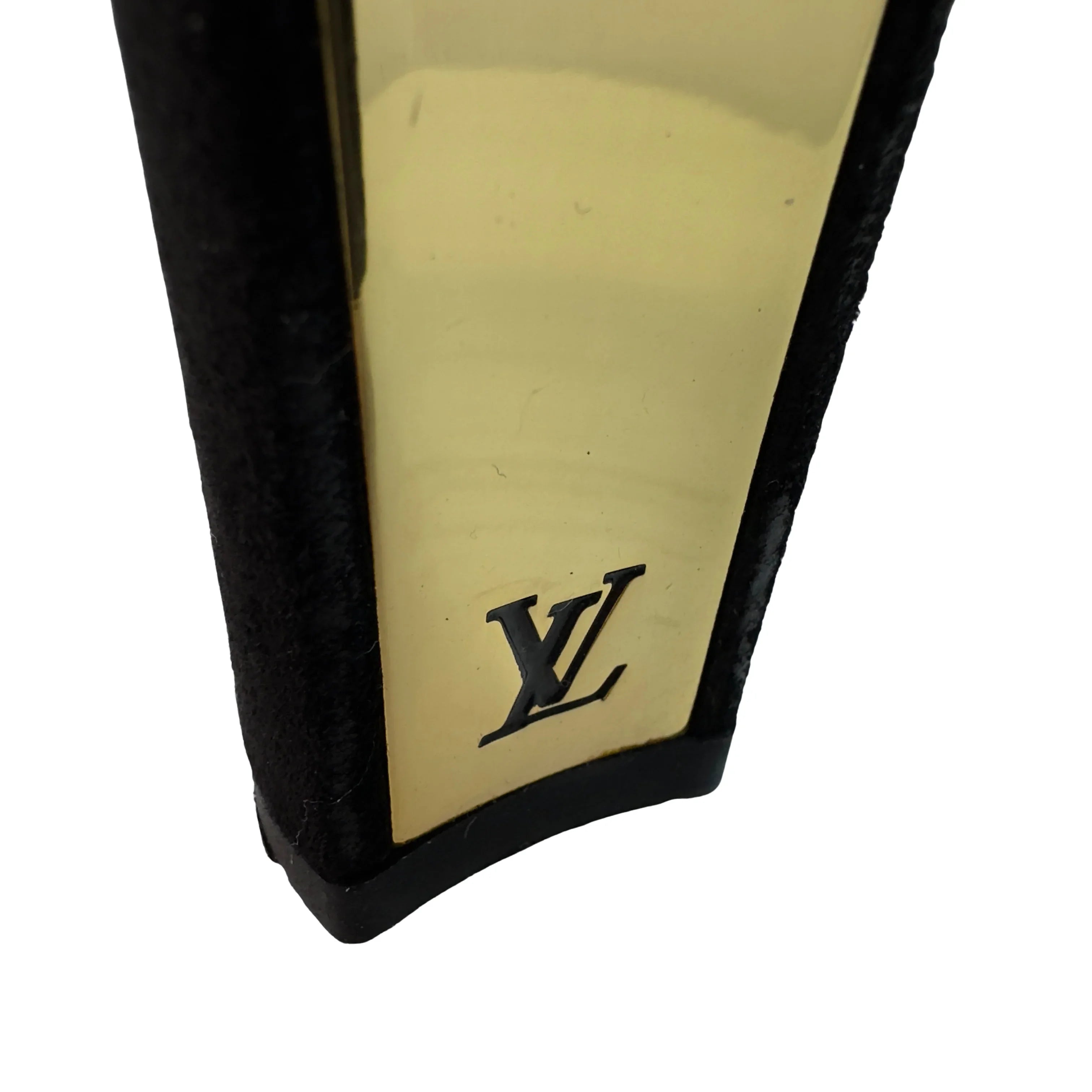 Louis Vuitton Suede Last Dance Pumps Heels Black 37.5 - Lost Designer