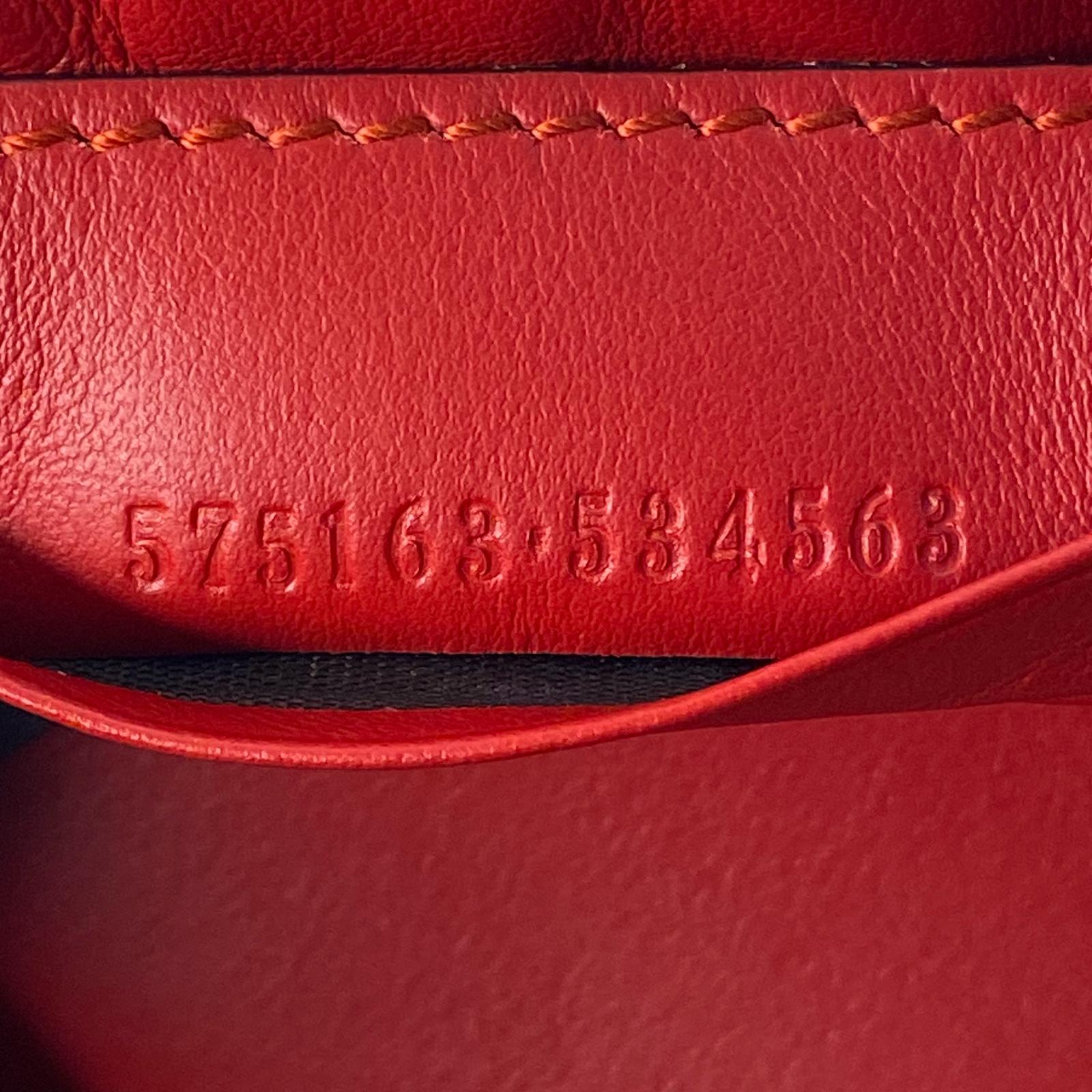 Gucci Calfskin Matelassé Mini GG Marmont Bucket Bag – Hibiscus Red