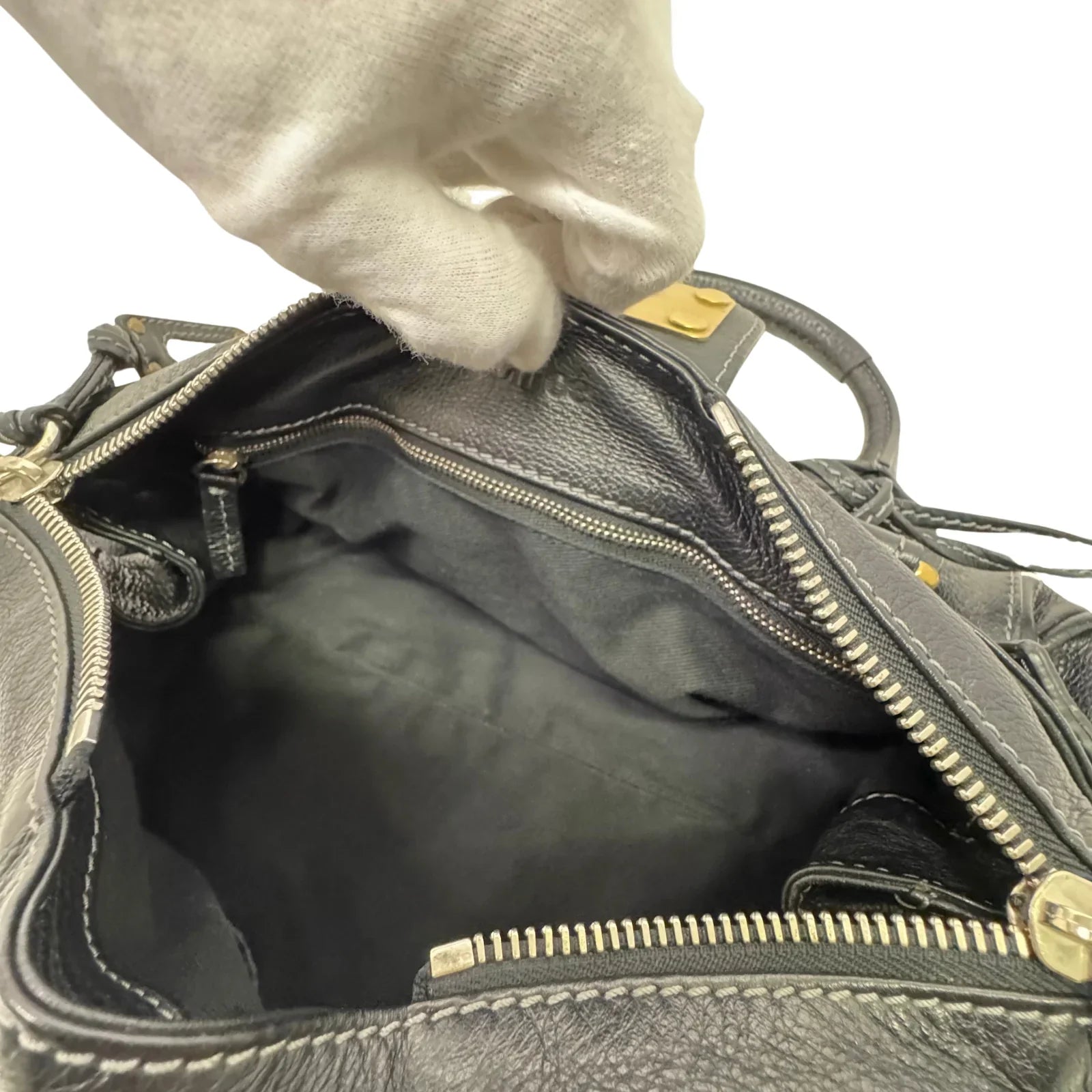 Chloe Paddington Leather Bag Black