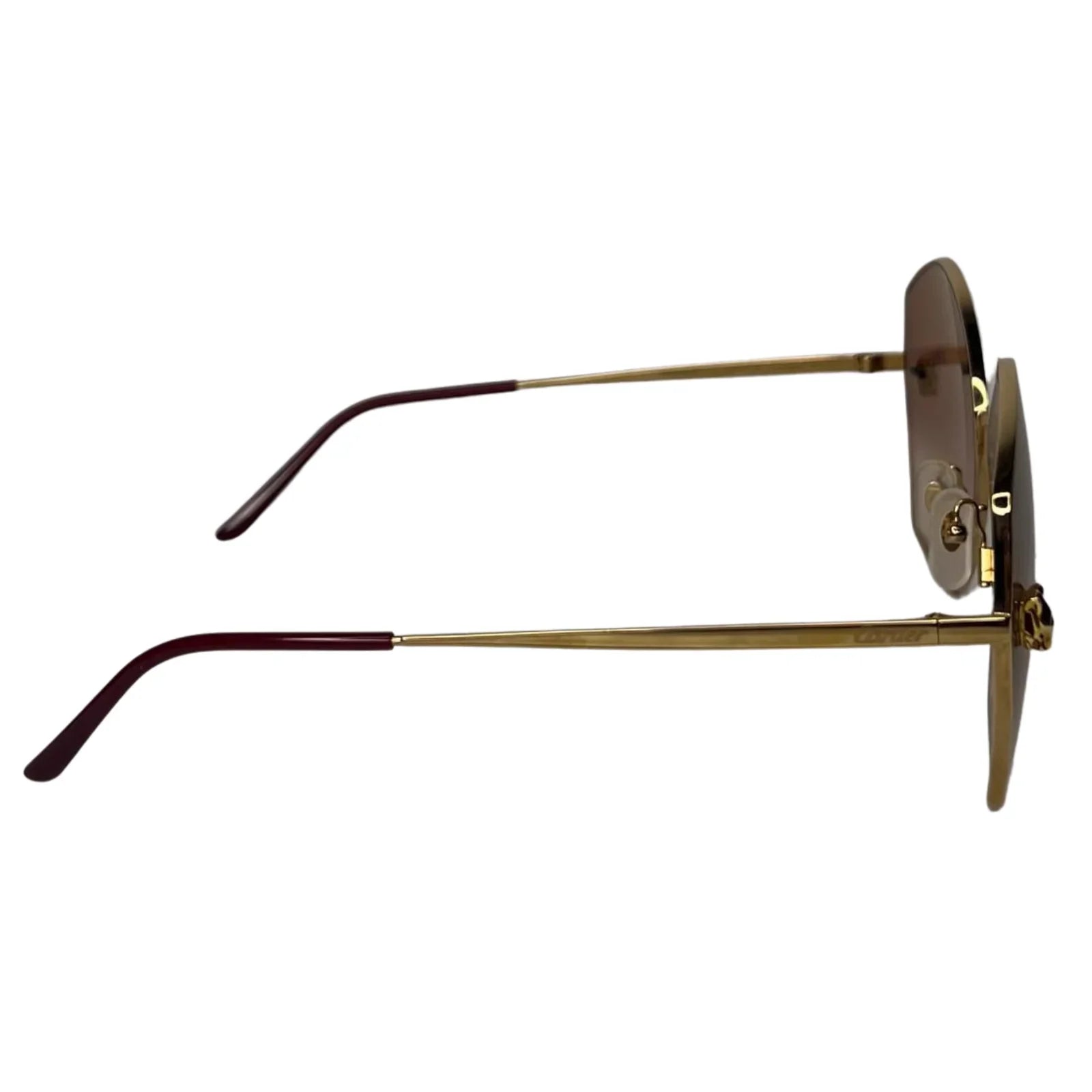 Cartier Panthère de Cartier Sunglasses – Gold / Brown Gradient