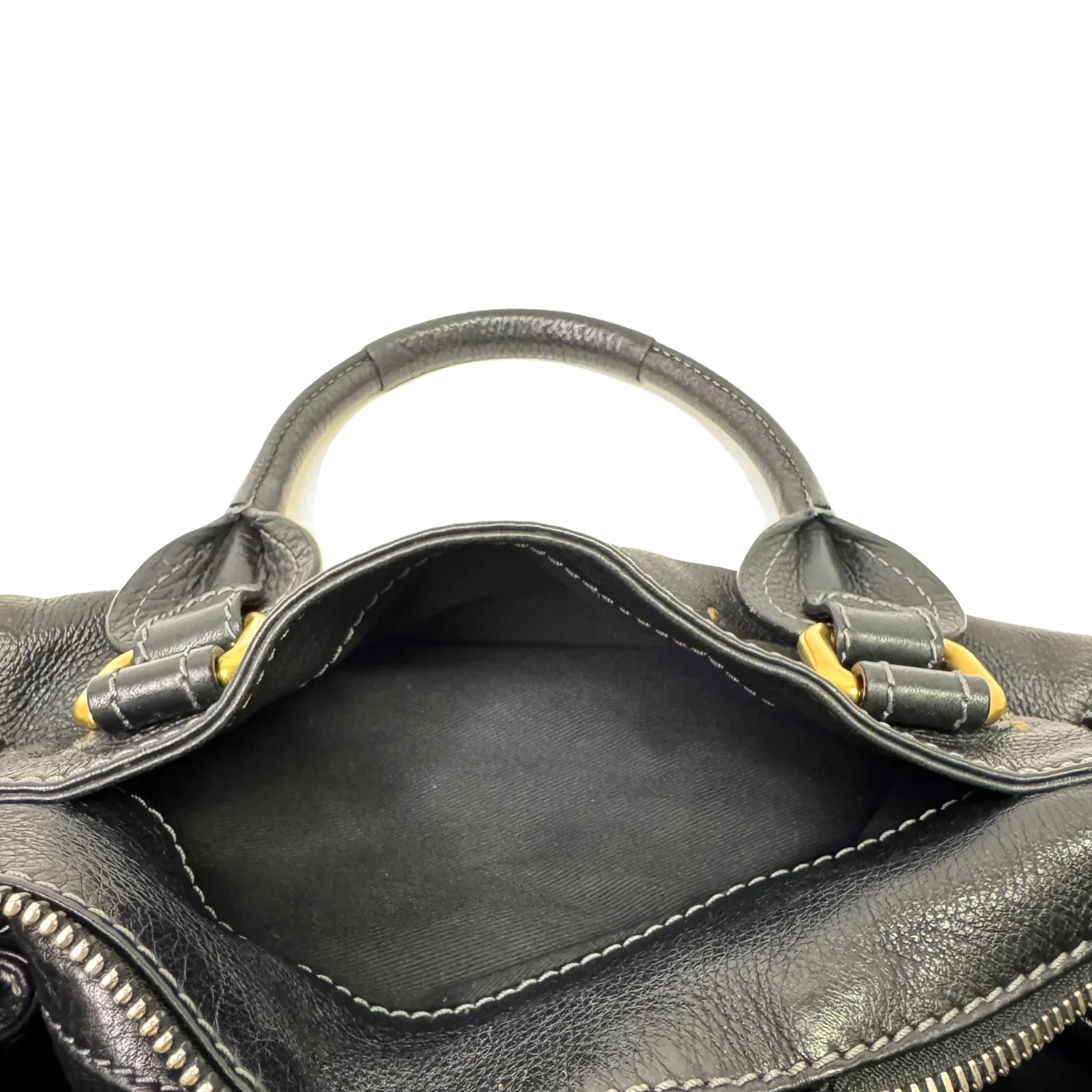 Chloe Paddington Leather Bag Black