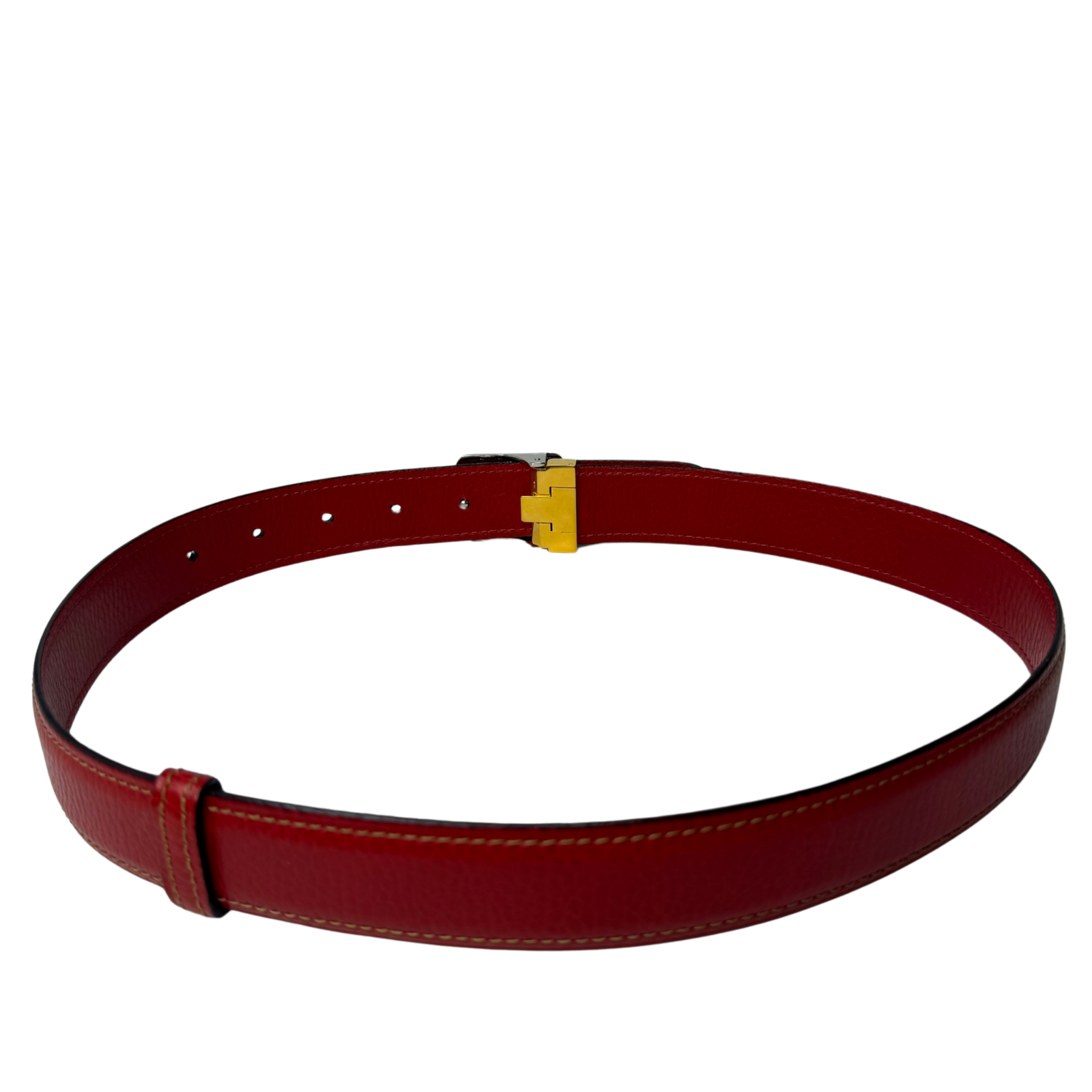Cartier Must de Cartier Santos Belt in Red Leather