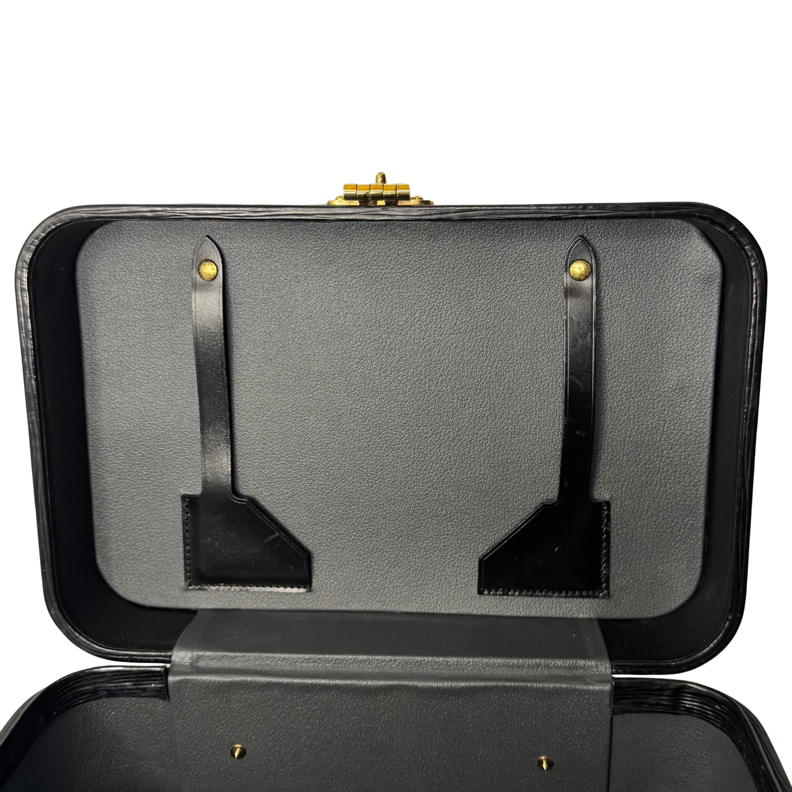 Louis Vuitton Black Epi Leather Train Case Luggage bag Black