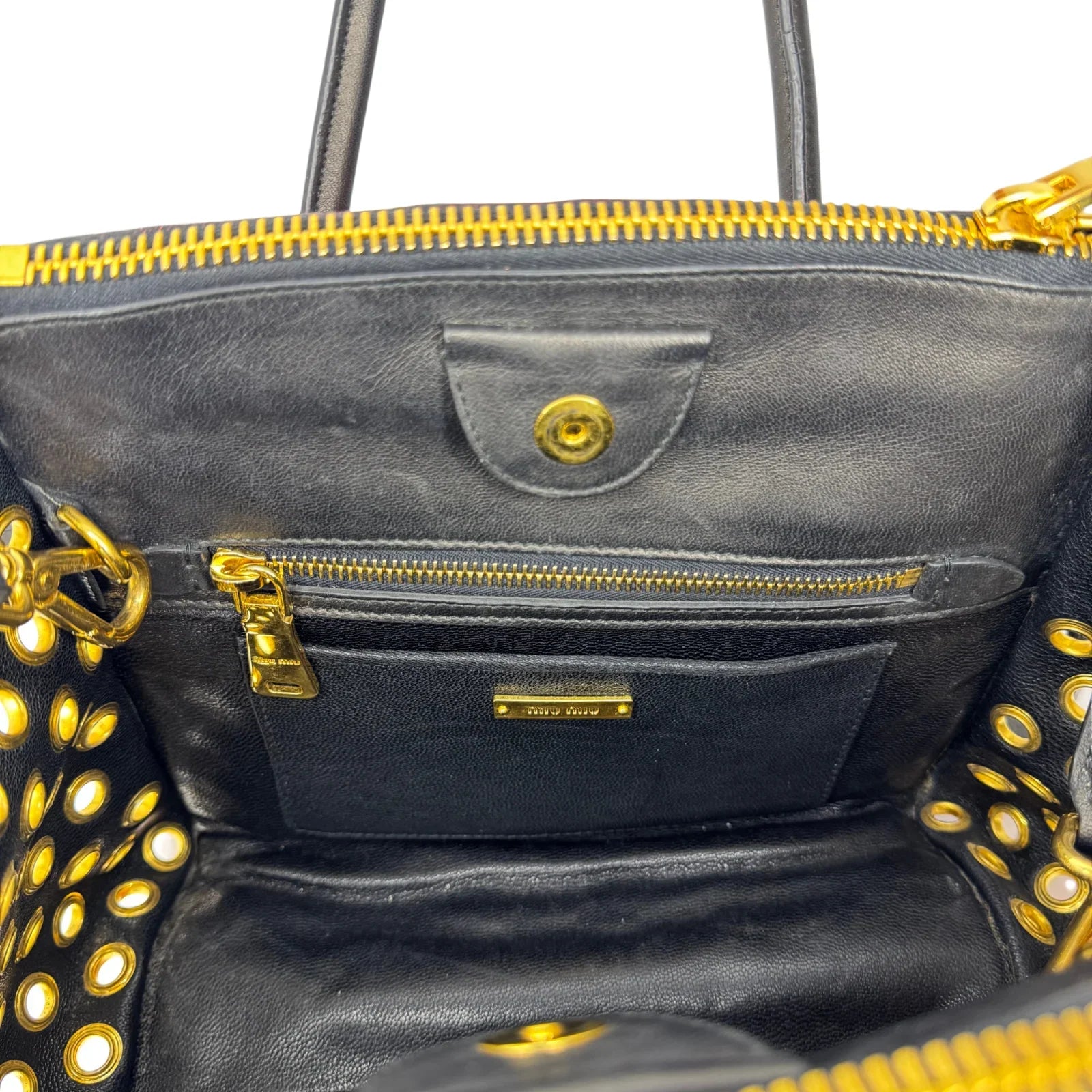 Miu Miu Nappa Biker Bicolor Quilted Leather Bag – Red & Black