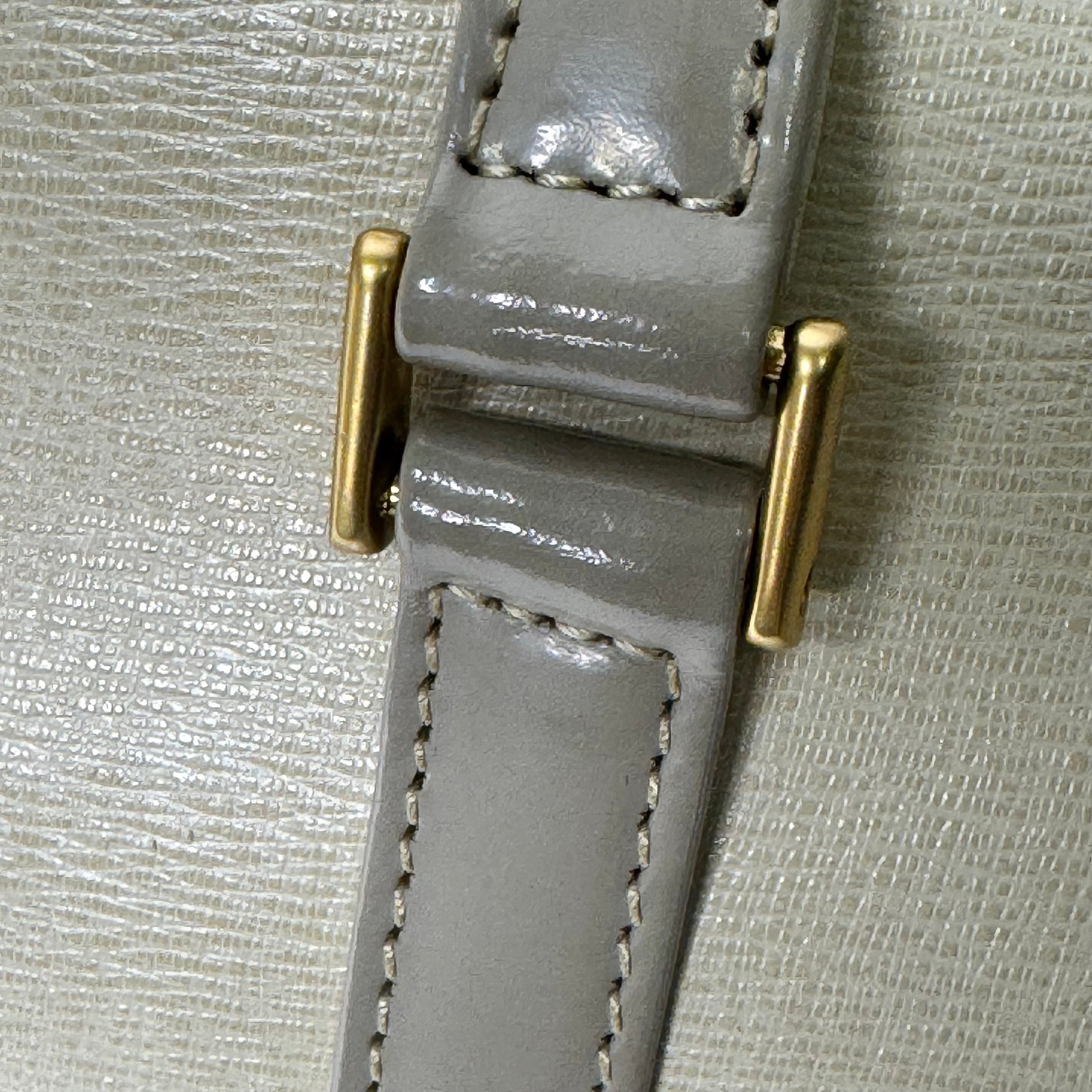 Burberry Mini Boston Bag Leather Beige