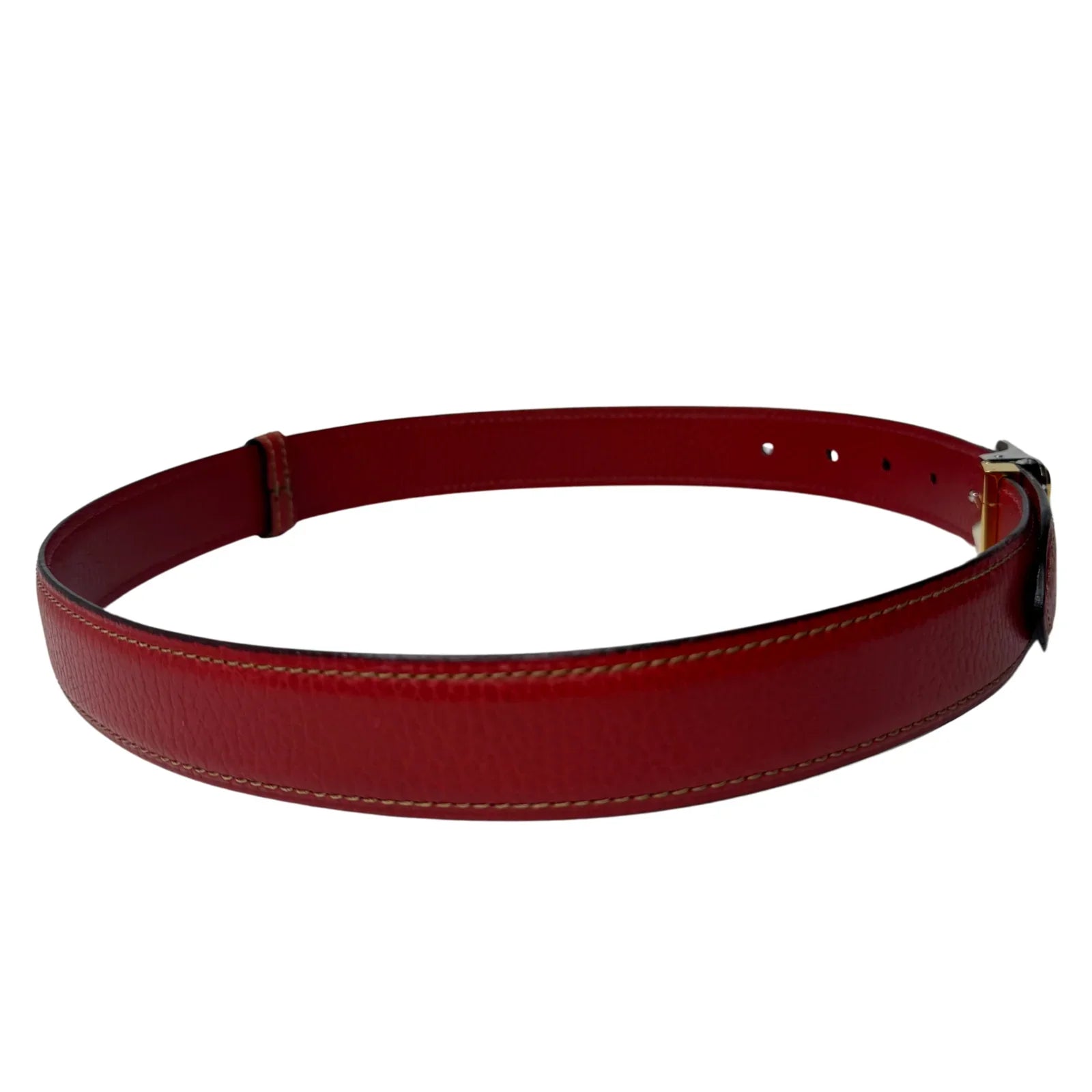 Cartier Must de Cartier Santos Belt in Red Leather