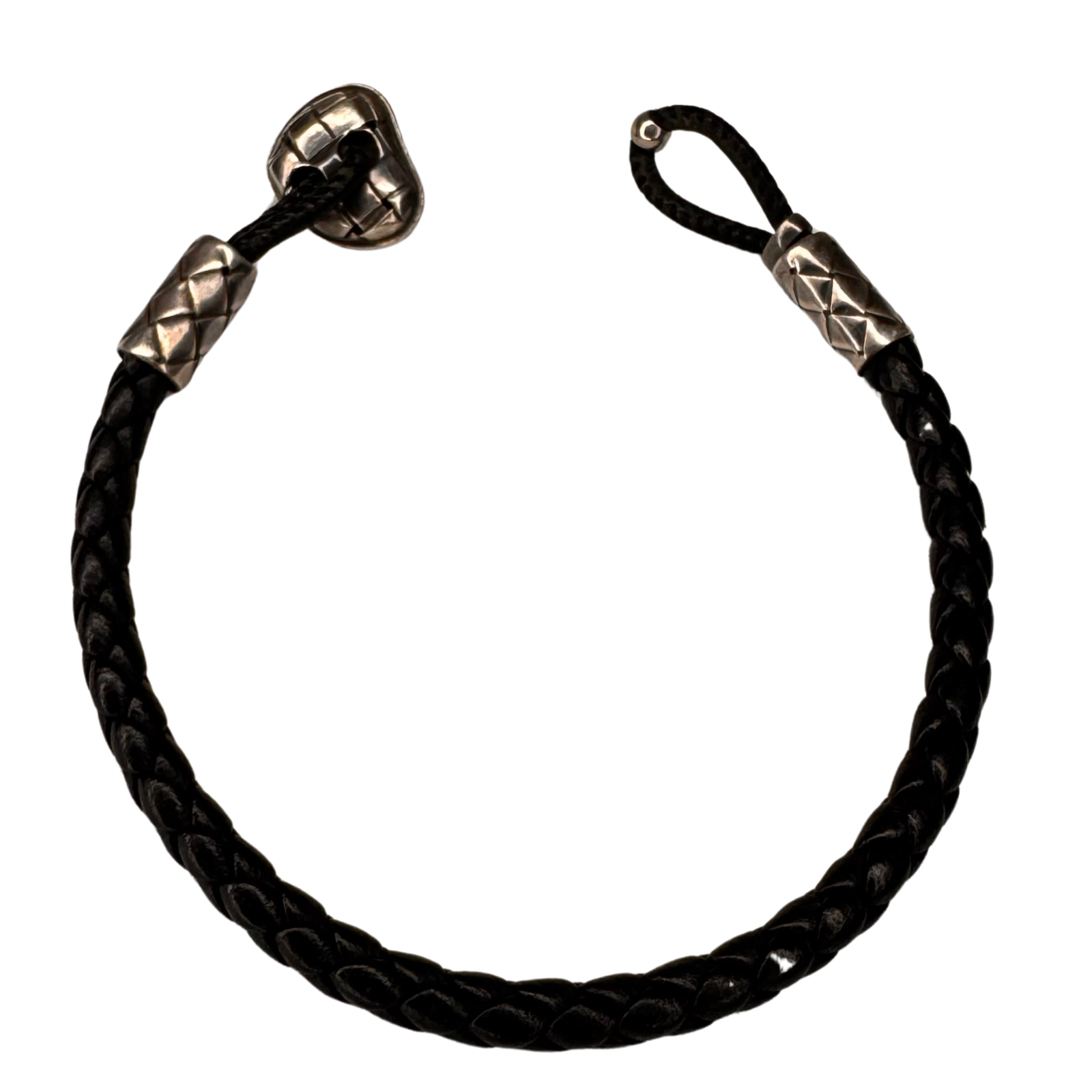 Bottega Veneta Intrecciato Sterling Silver 925 Bracelet