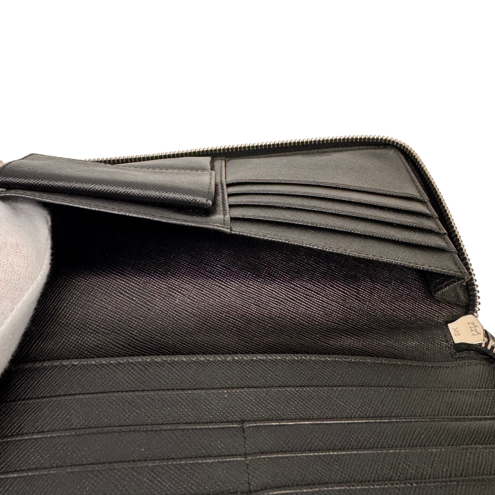 Prada Saffiano Leather Zip-Around Long Wallet – Nero Black