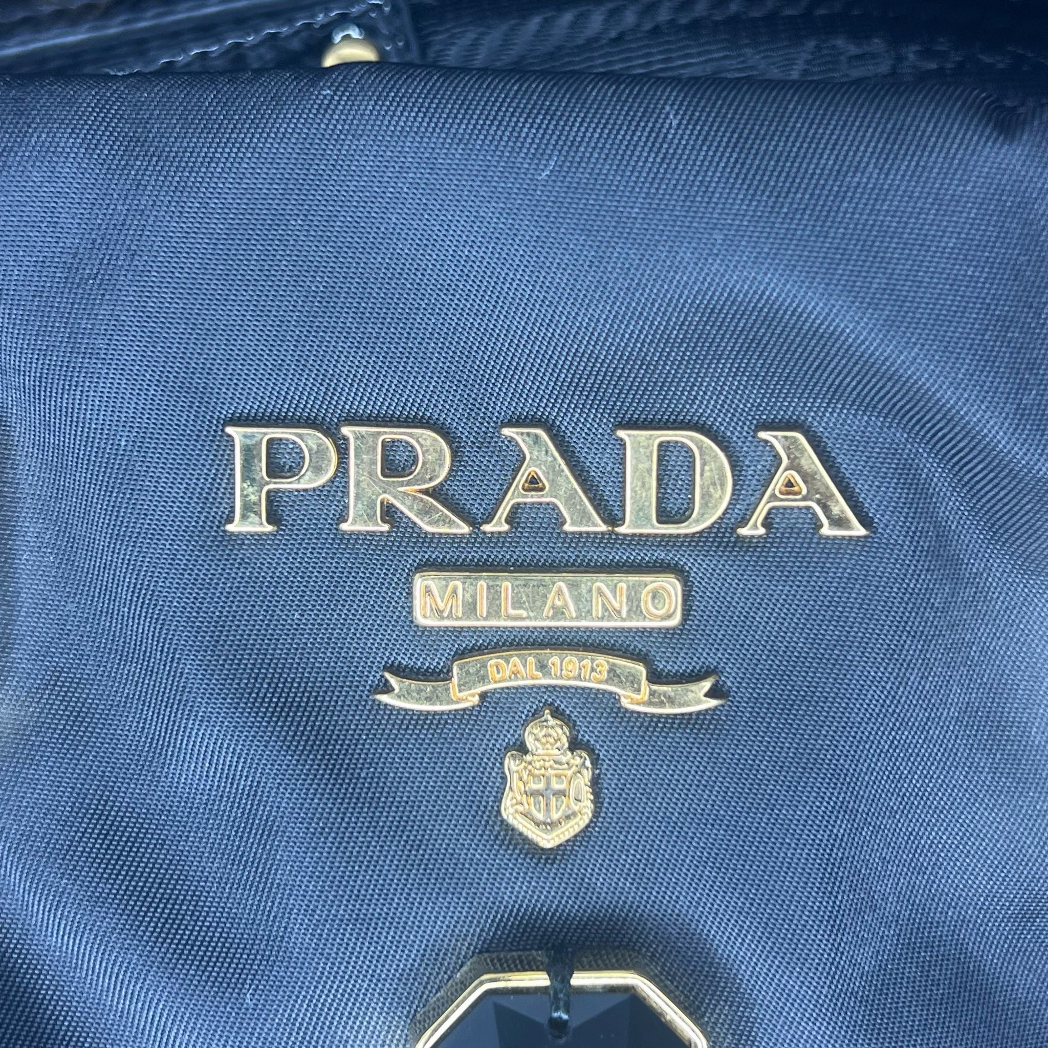 Prada Tessuto Nylon Pietre Jewelled Tote Bag – Black