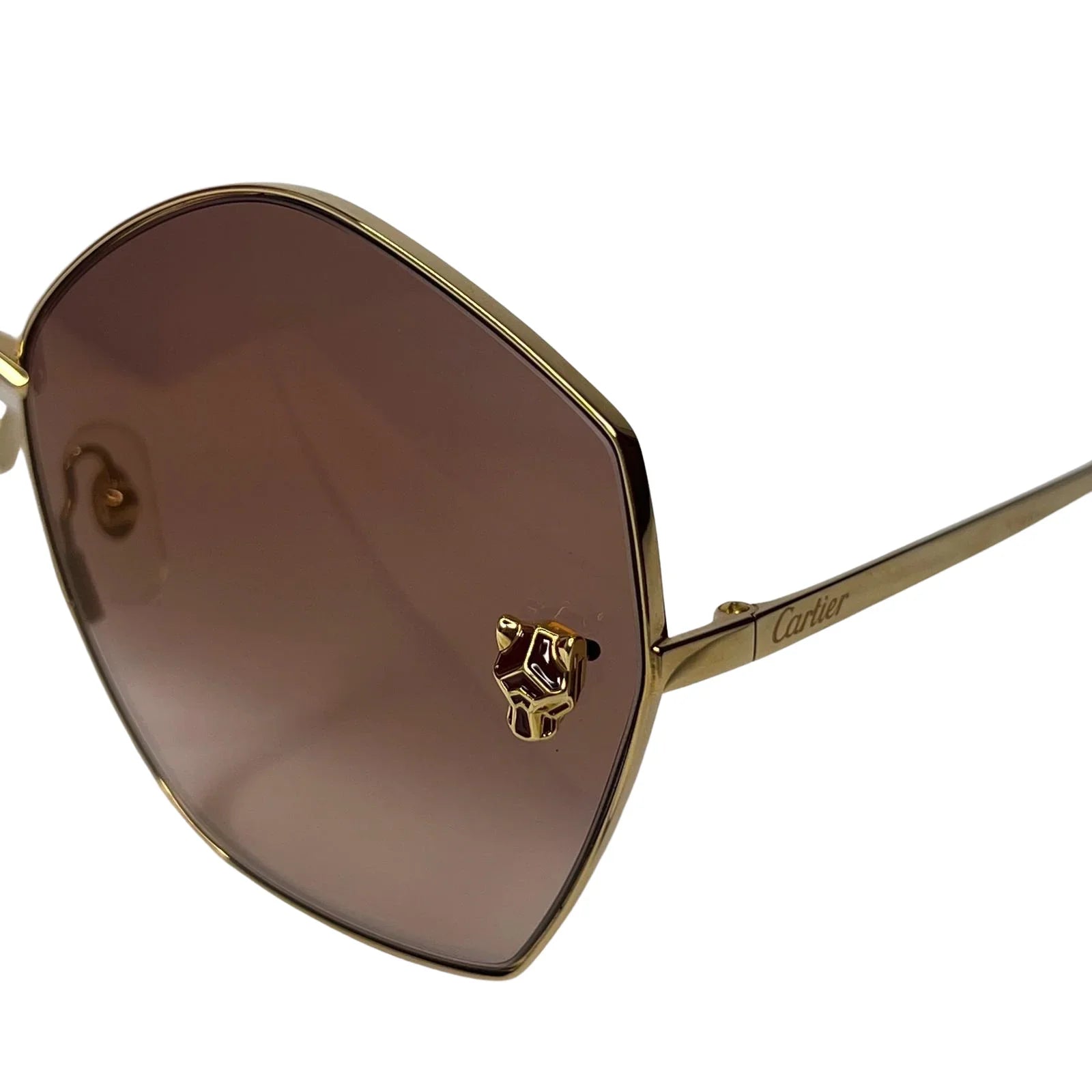 Cartier Panthère de Cartier Sunglasses – Gold / Brown Gradient