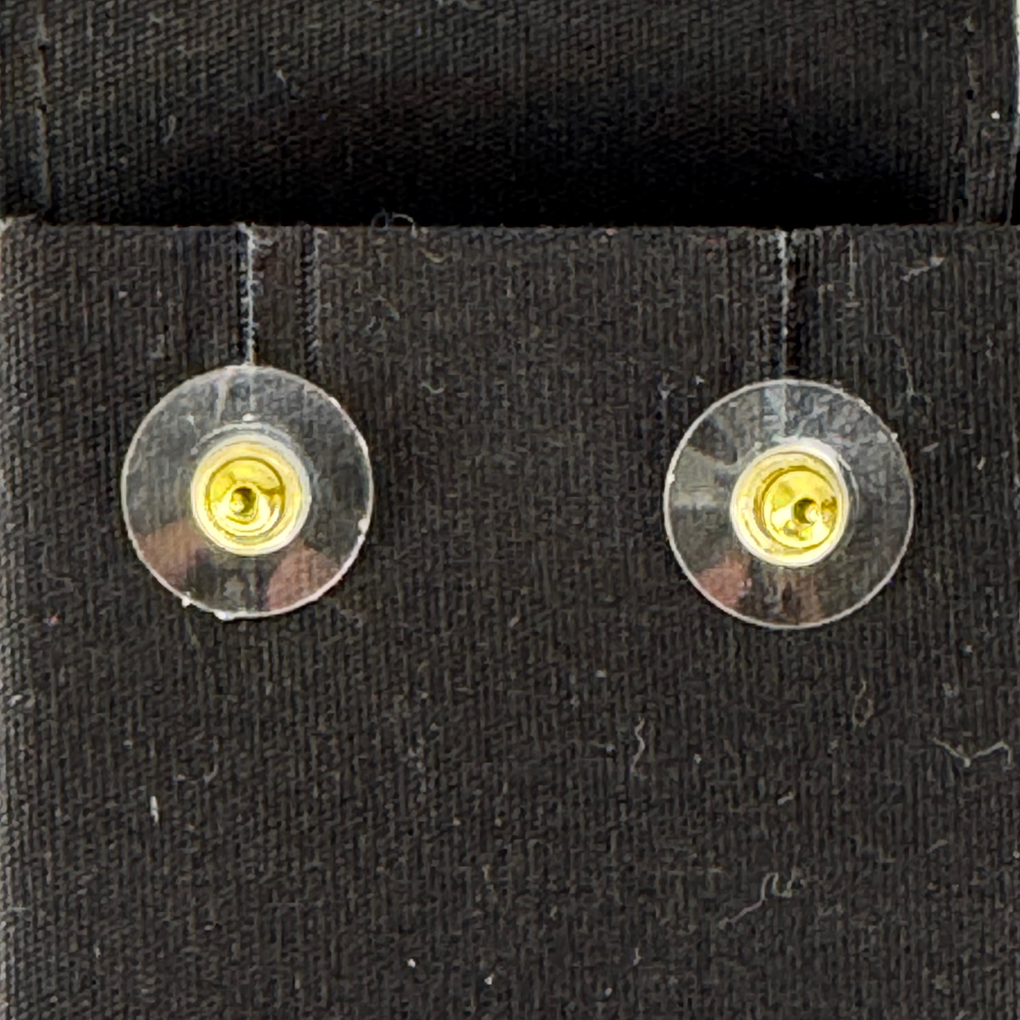 Chanel 18K Gold-Plated CC Logo Stud Earrings