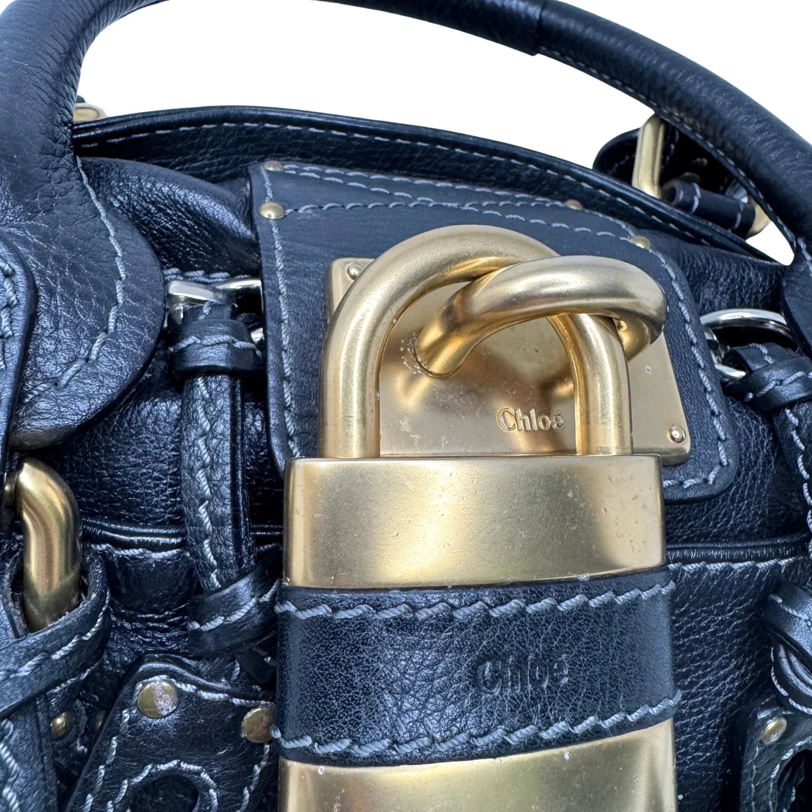 Chloe Paddington Leather Bag Black