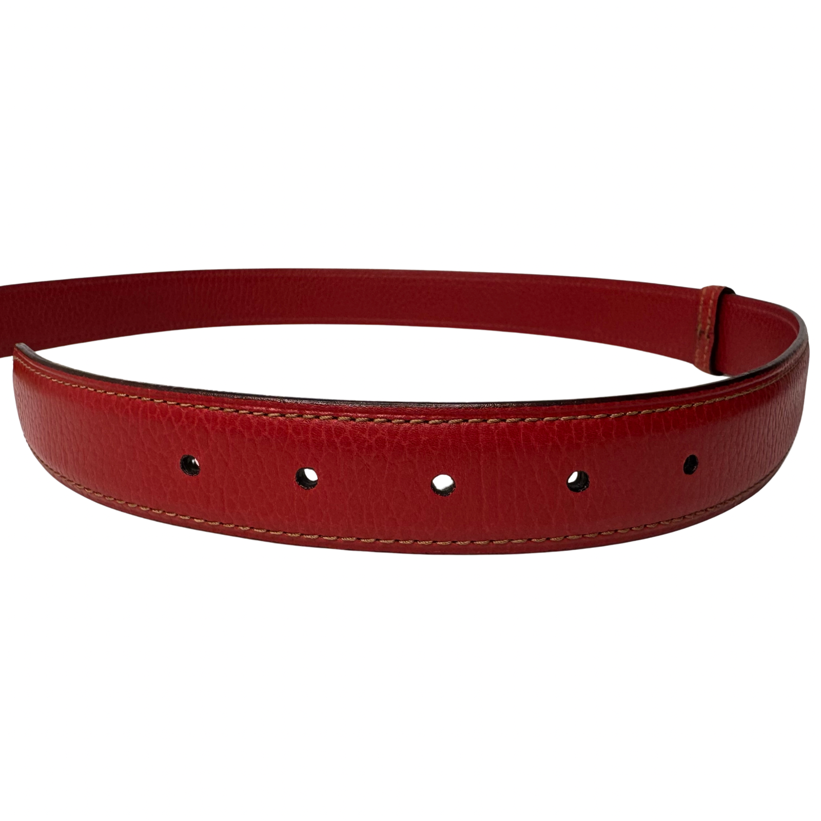 Cartier Must de Cartier Santos Belt in Red Leather