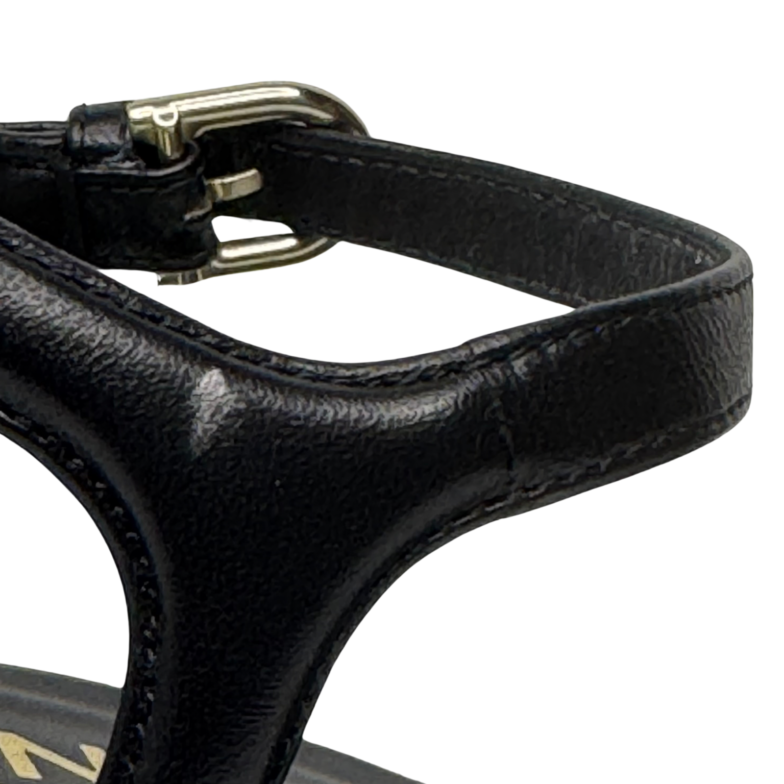 Chanel Black Lambskin Leather Classic Sandals – Size 36C