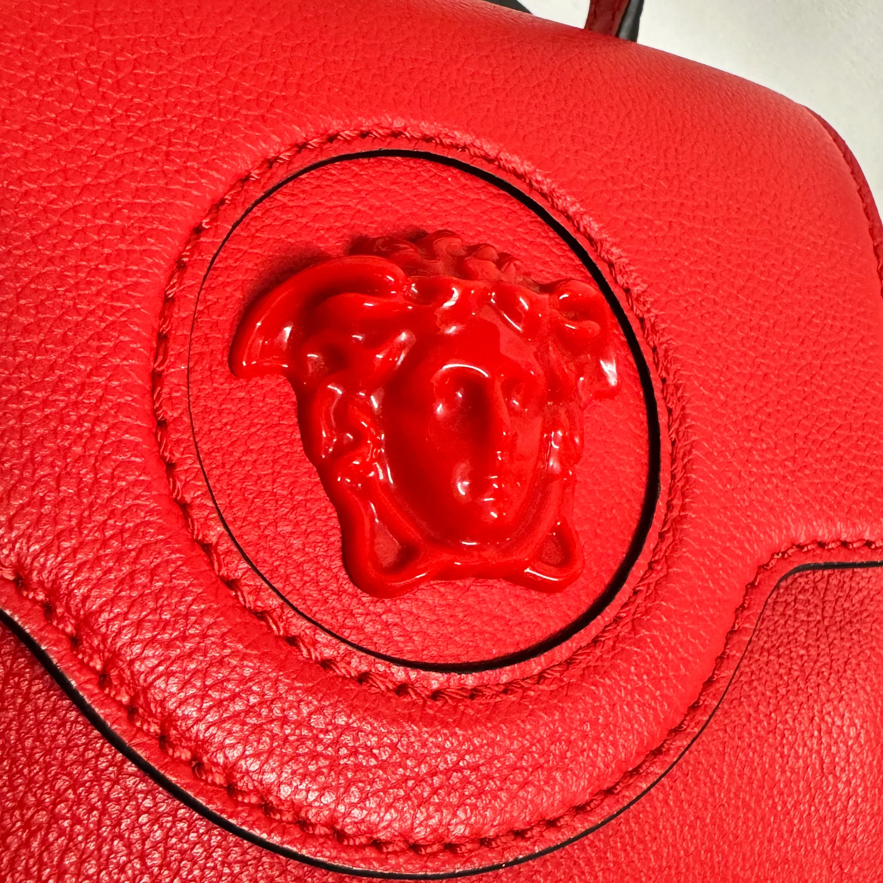 Versace Red Medusa Head Red top handle