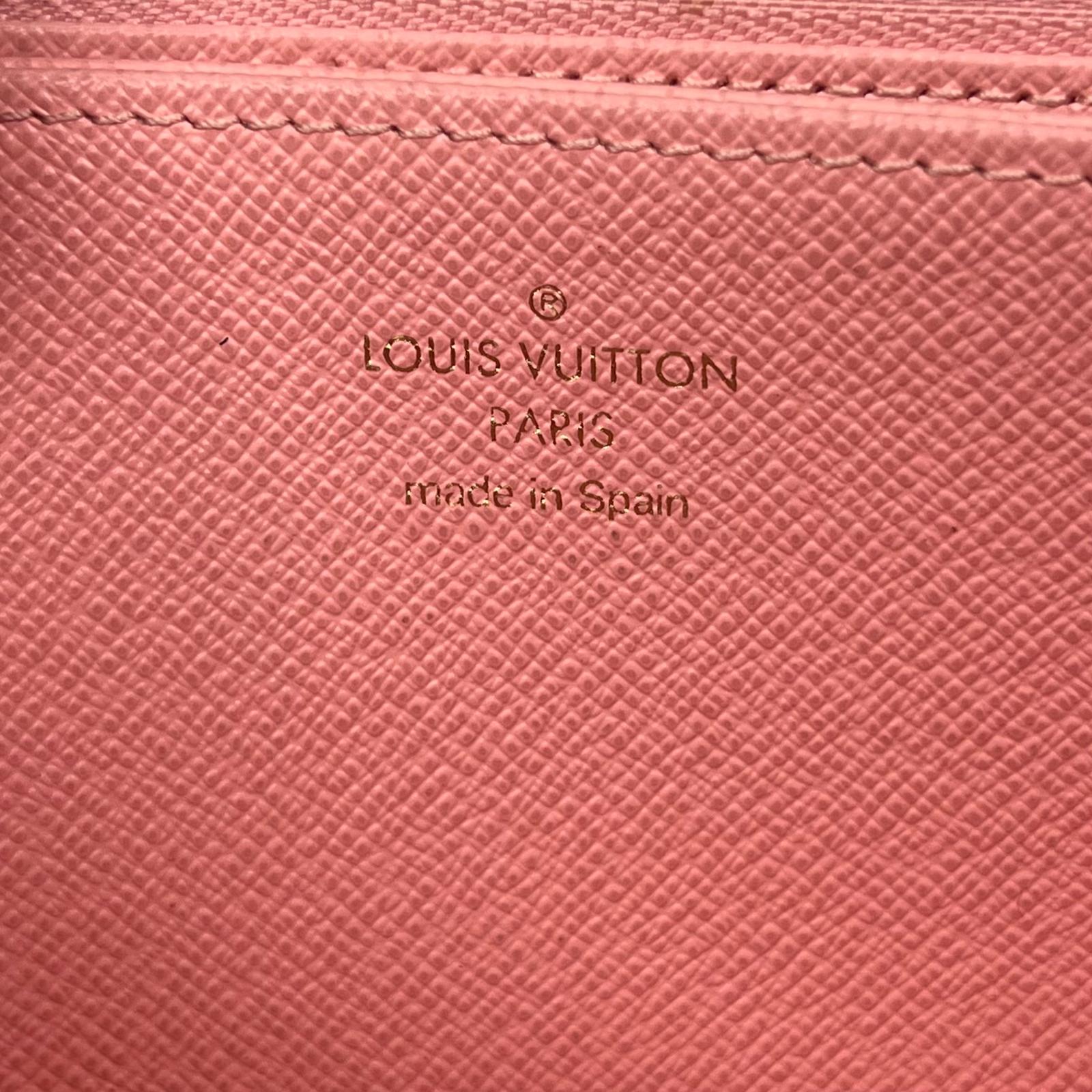 Louis Vuitton Monogram Jungle Dots Sugar Pink Poppy Zippy Clutch Wallet