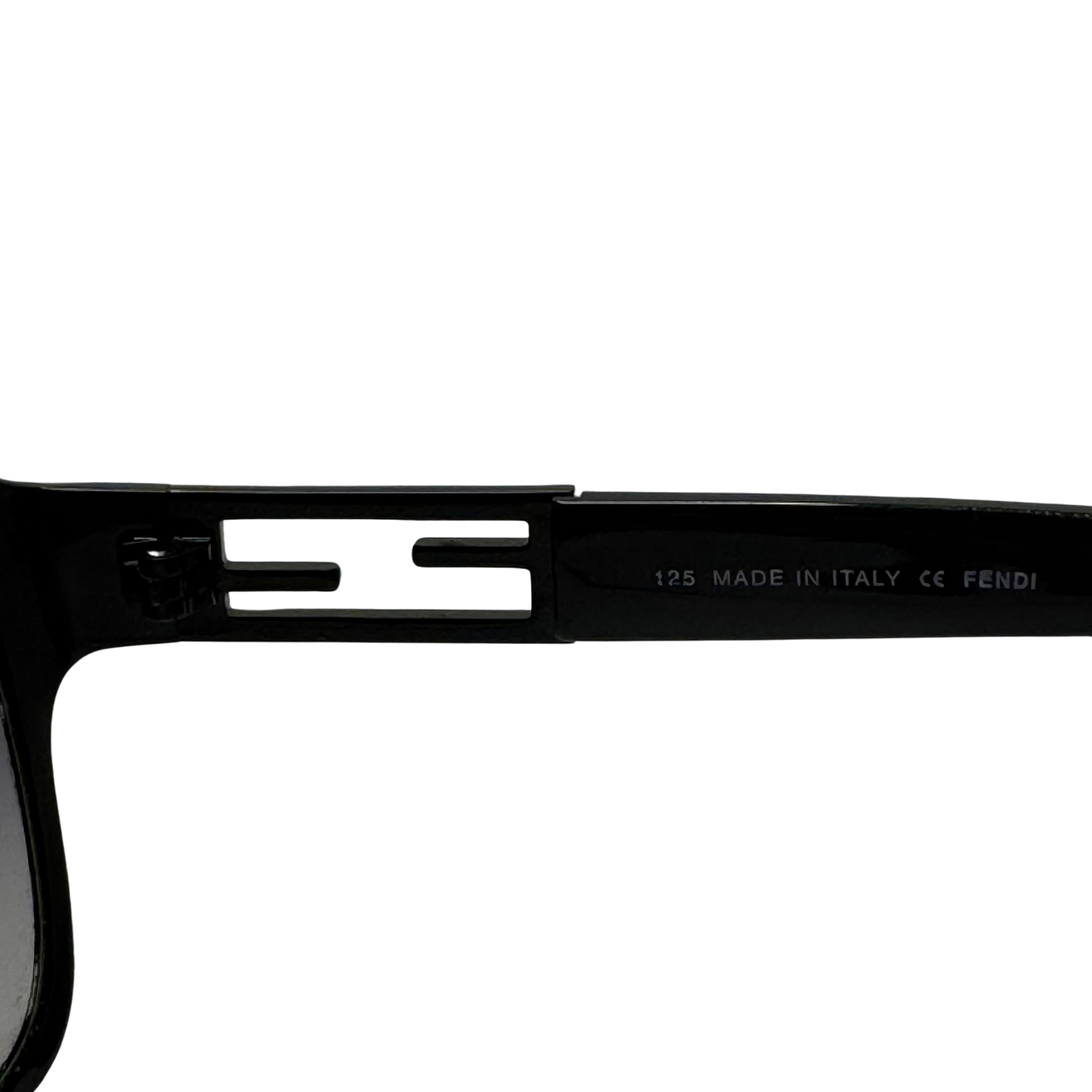 Fendi Black Rhinestone Angular Frame Sunglasses