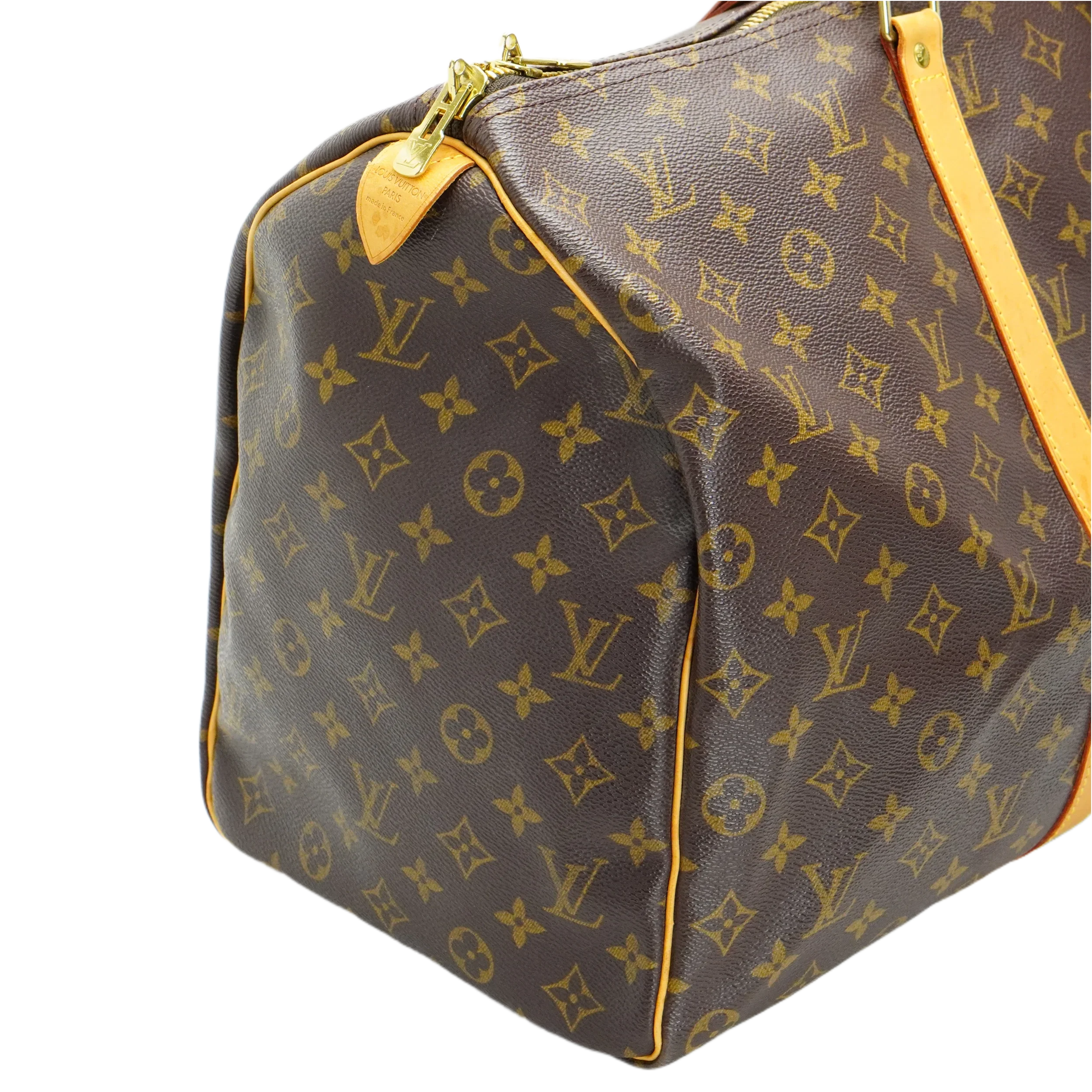 Louis Vuitton Brown Monogram Keepall 50 Bag