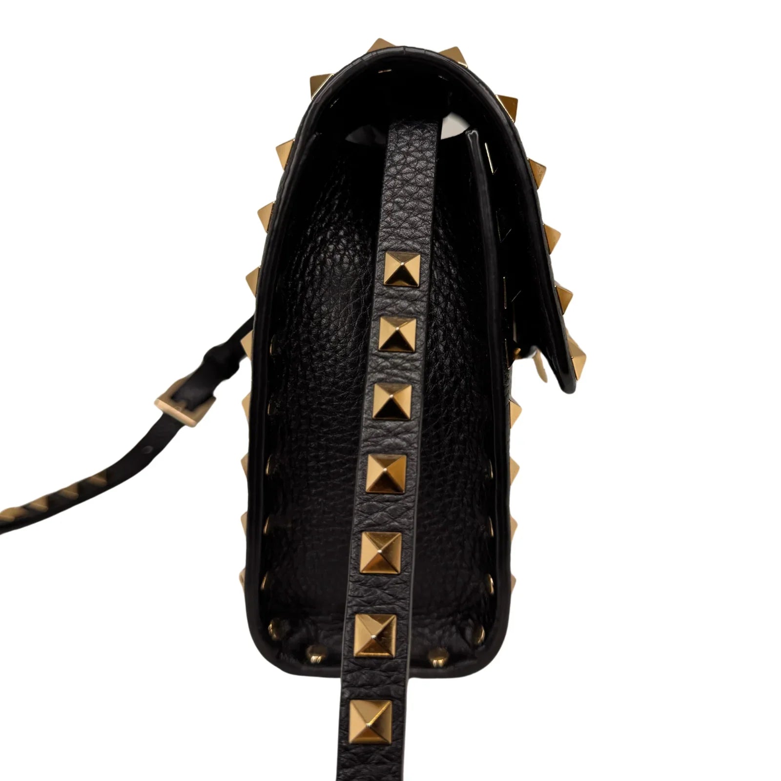 Valentino Garavani Rockstud Flip Lock Crossbody Bag – Black